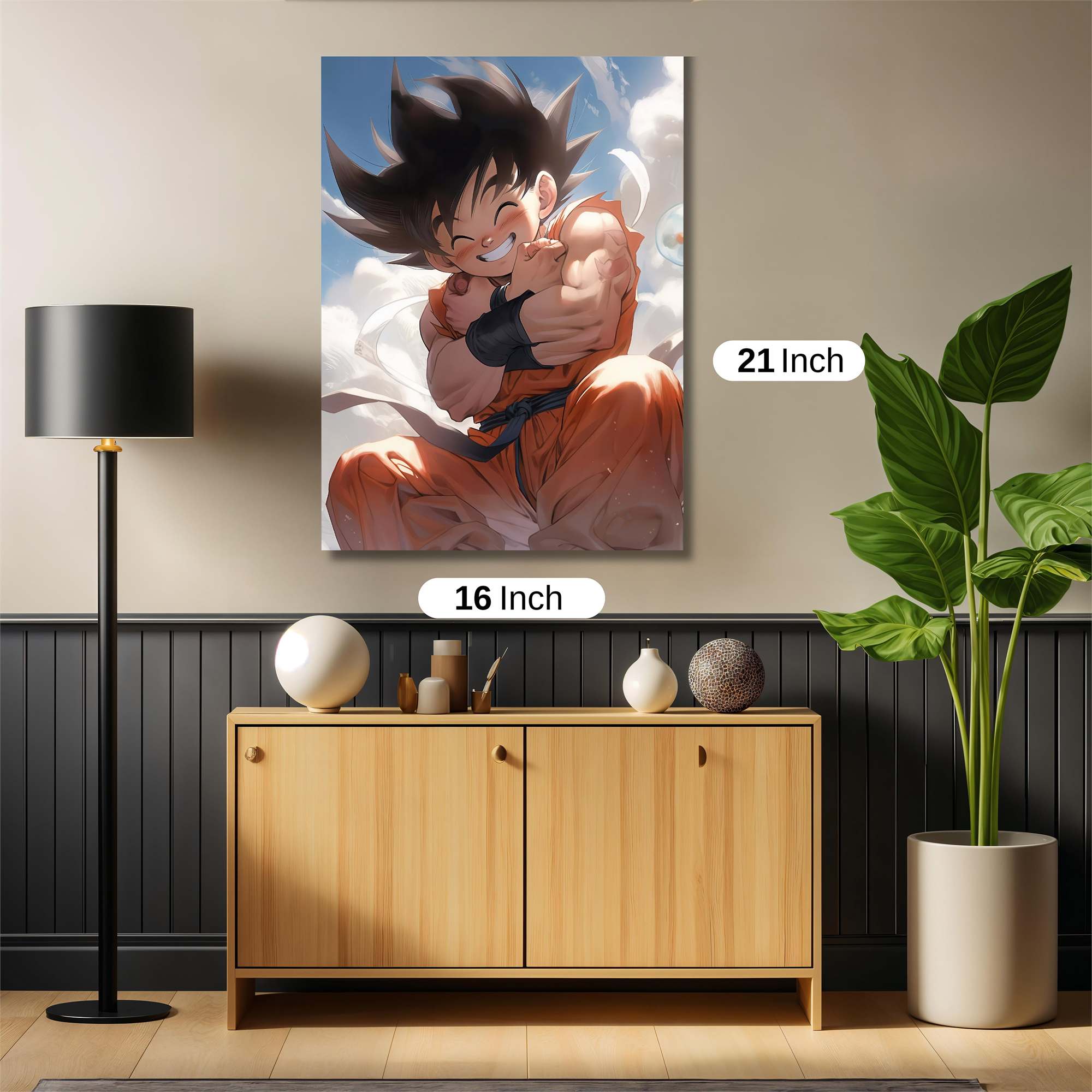 Goku Gleeful Safe Wall Magnetic / M