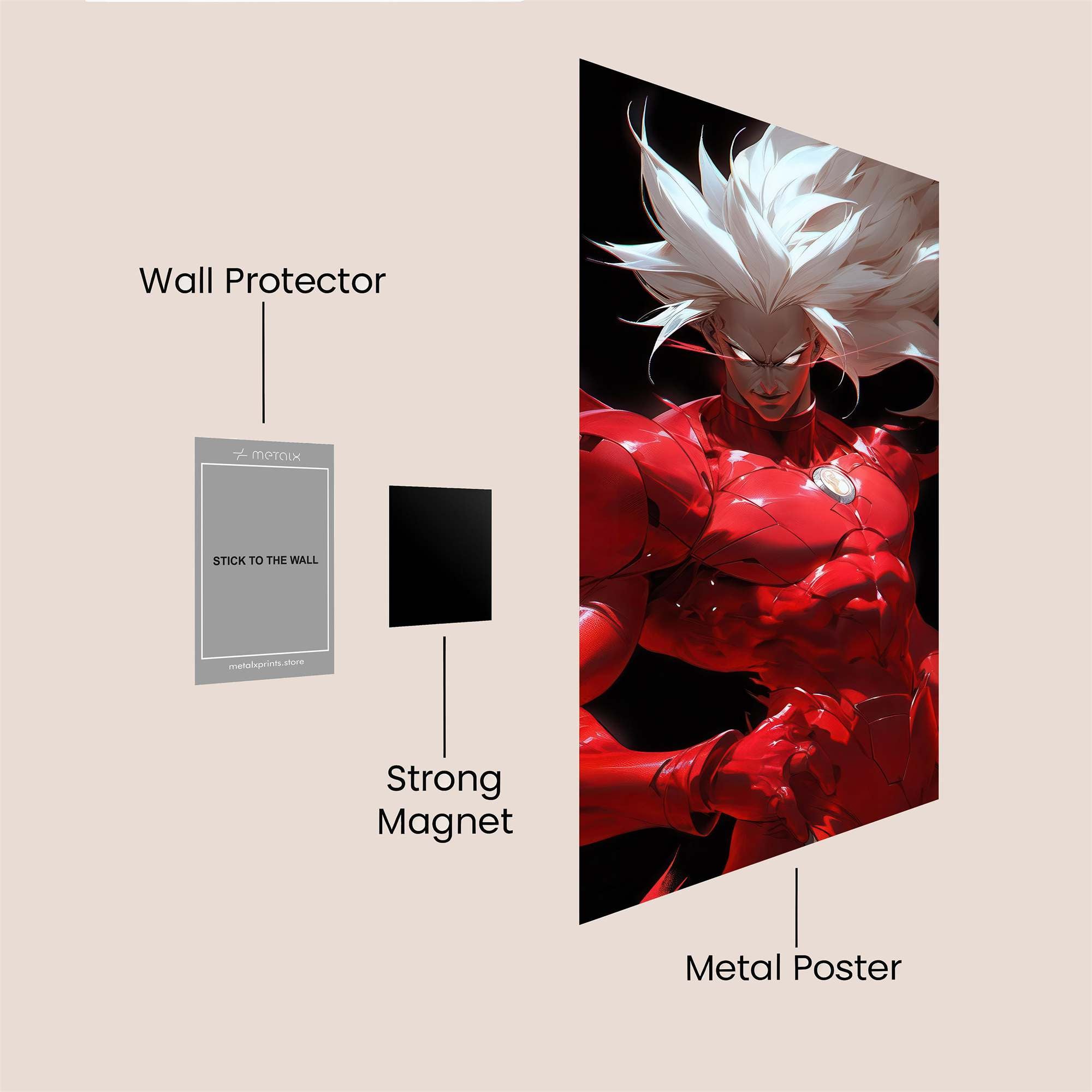 Crimson Fury Safe Wall Magnetic / M