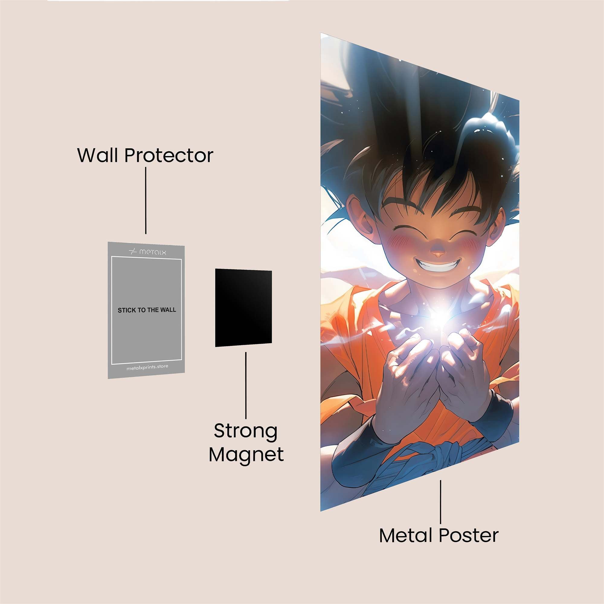 Goku Radiance Safe Wall Magnetic / M