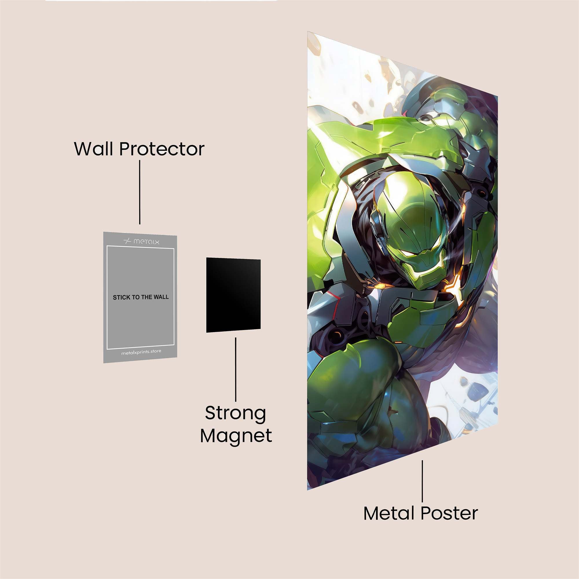 Hulk Bravado Safe Wall Magnetic / M