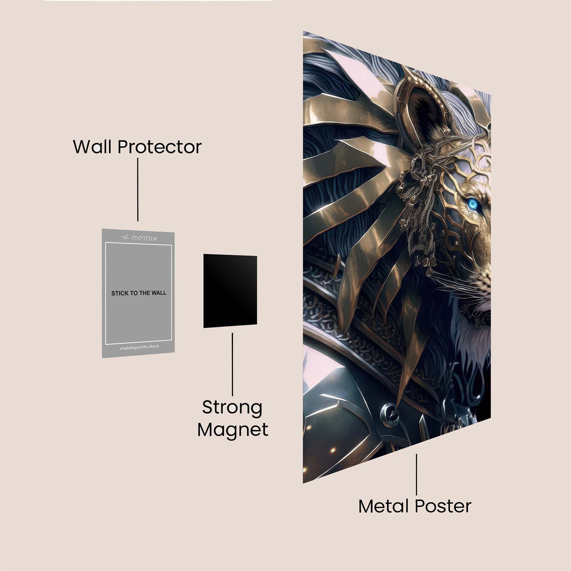 Majestic Roar Safe Wall Magnetic / M