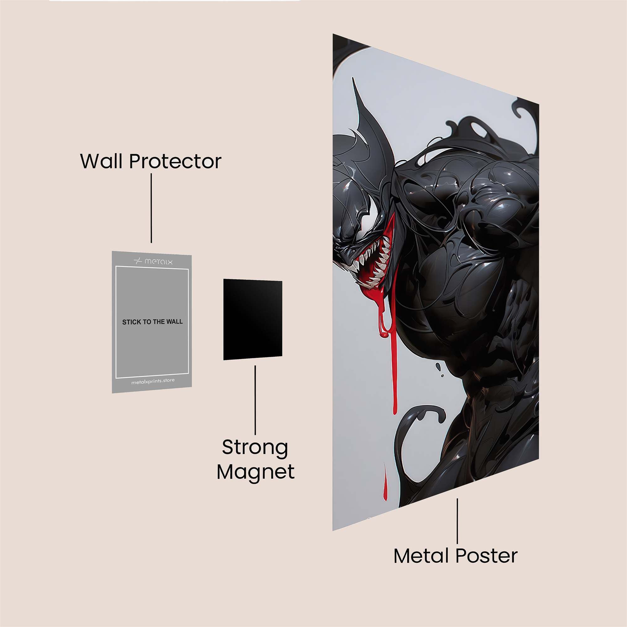 Venomous Menace Safe Wall Magnetic / M