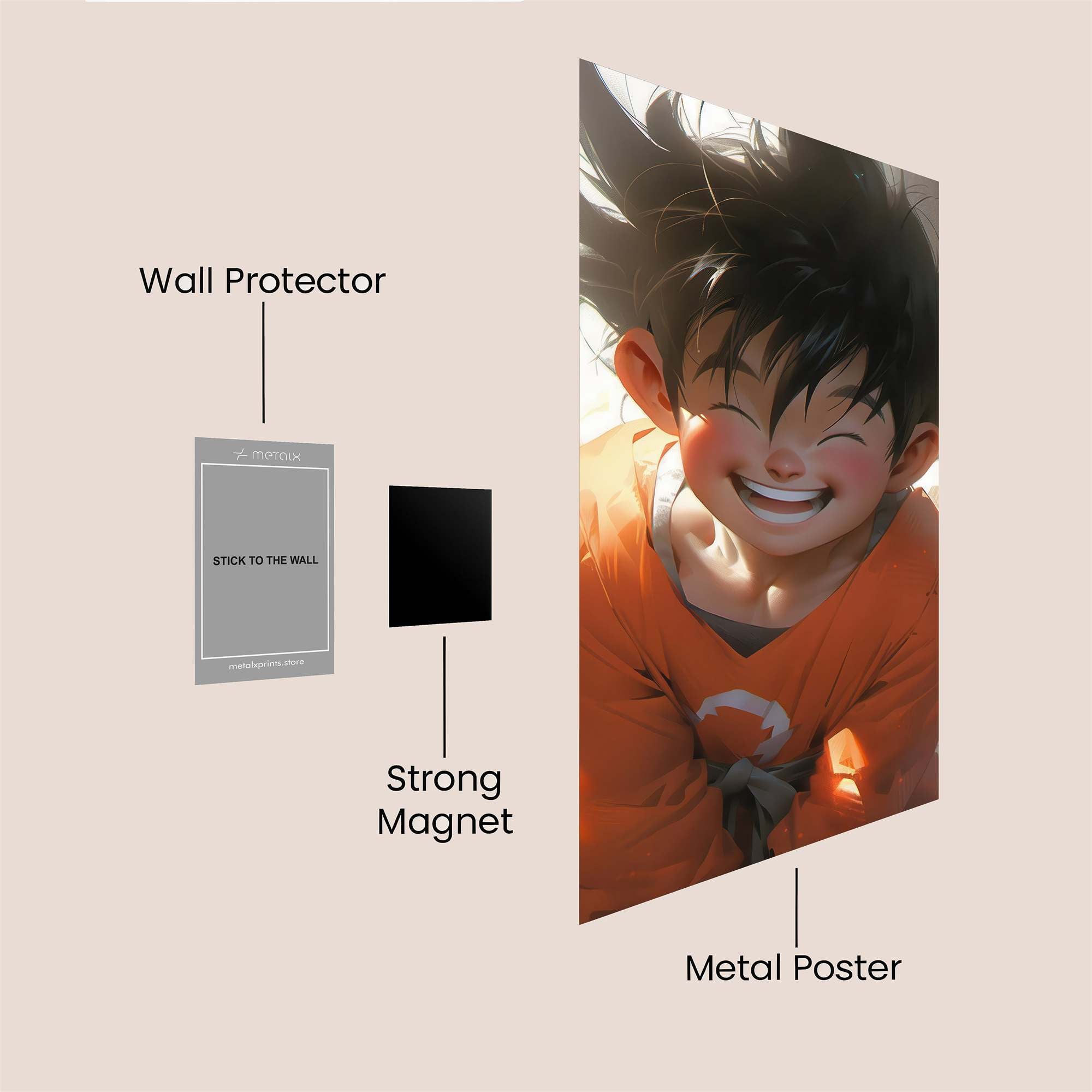 Goku Brightness Safe Wall Magnetic / M