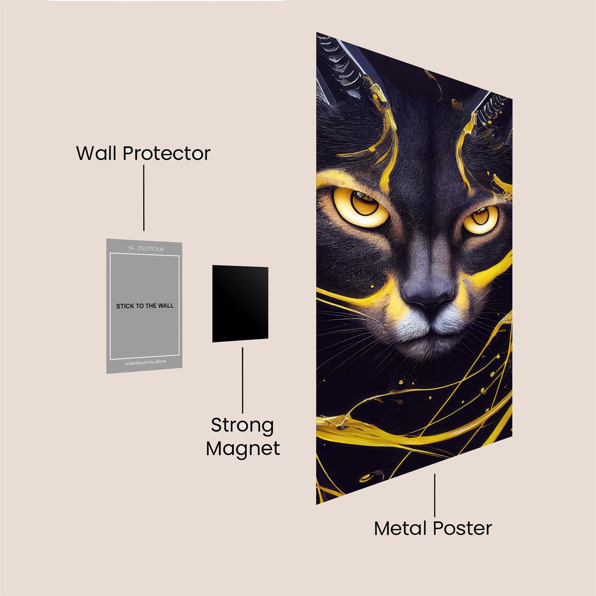 Feline Majesty Safe Wall Magnetic / M