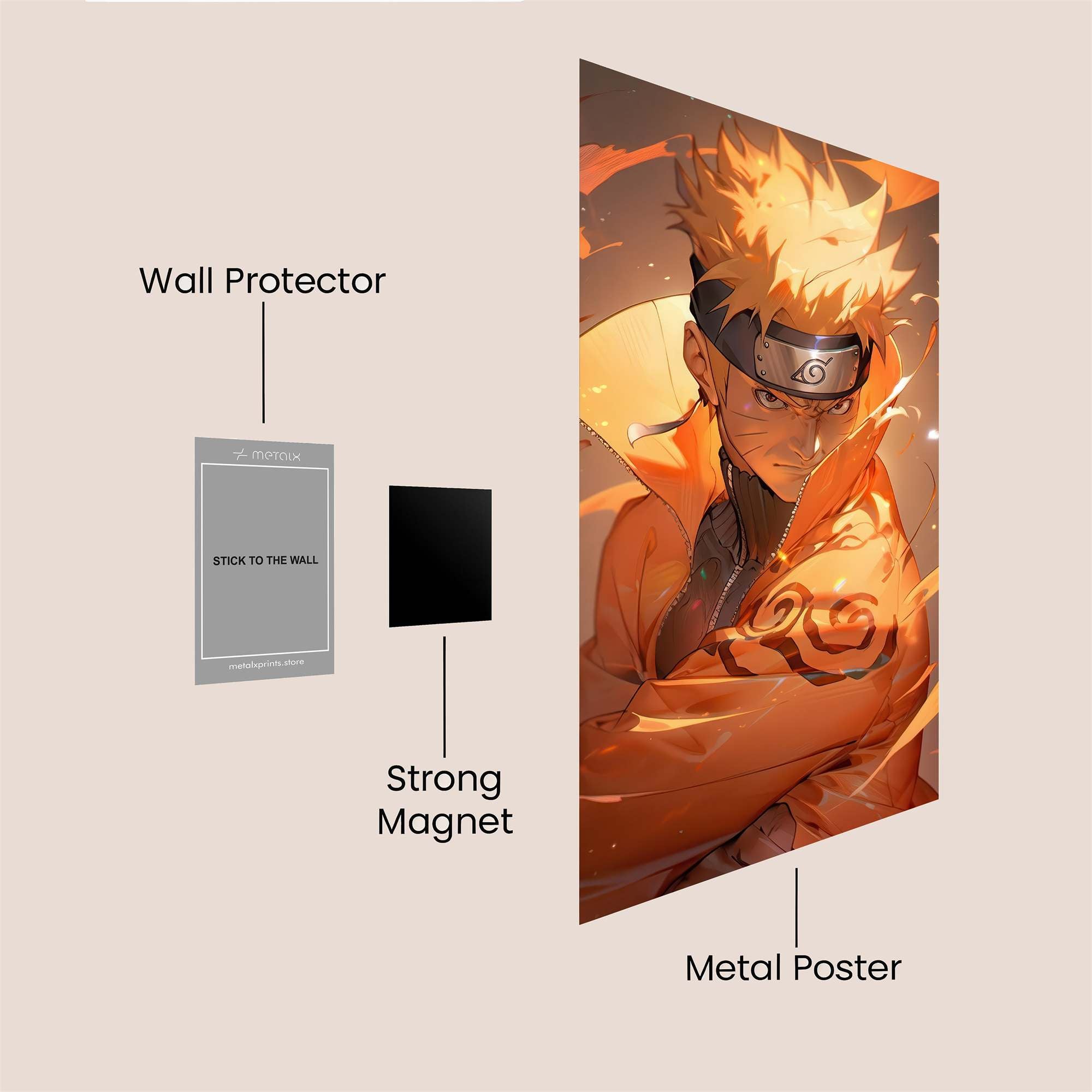 Naruto Blazewind Safe Wall Magnetic / M