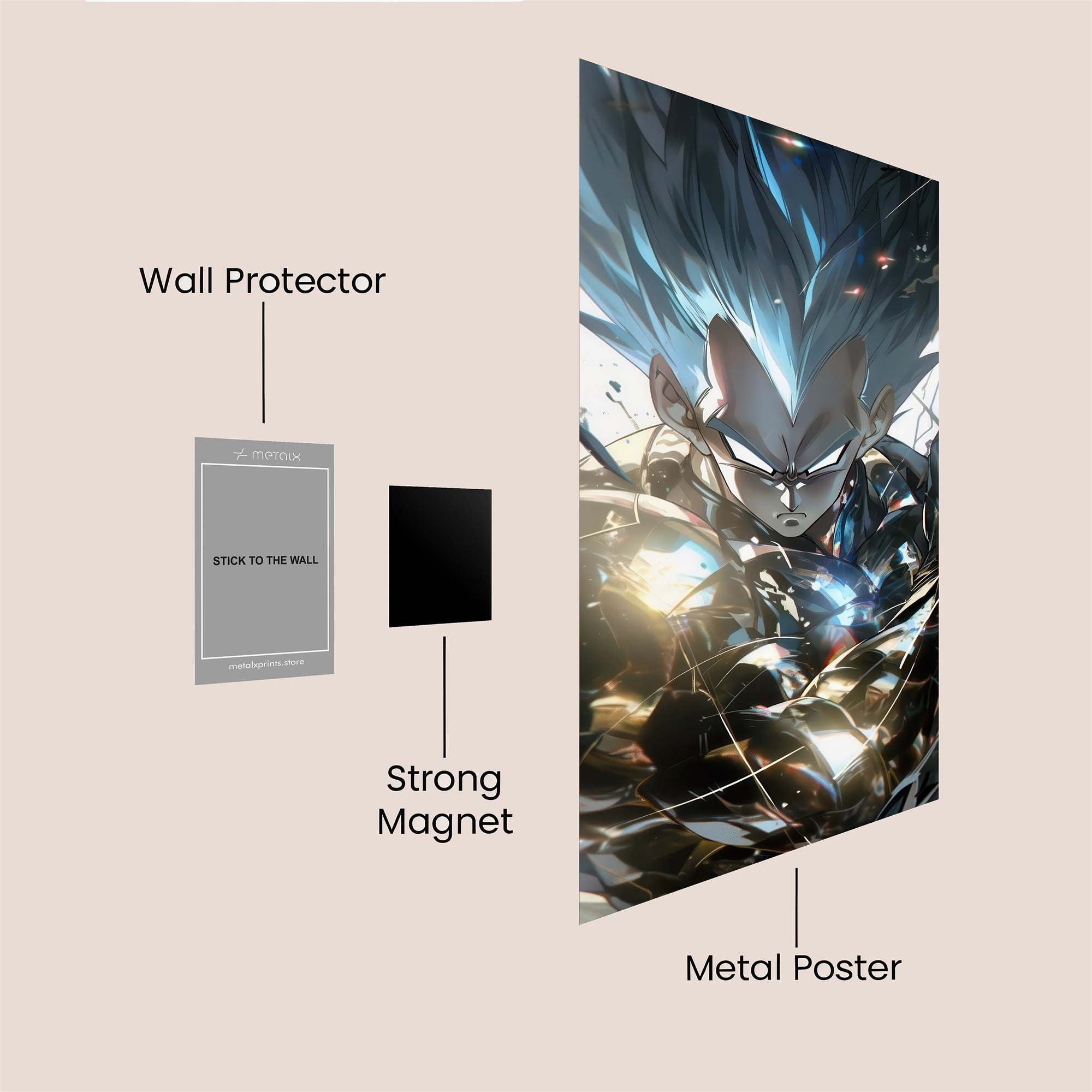 Vegeta Ascendance Safe Wall Magnetic / M