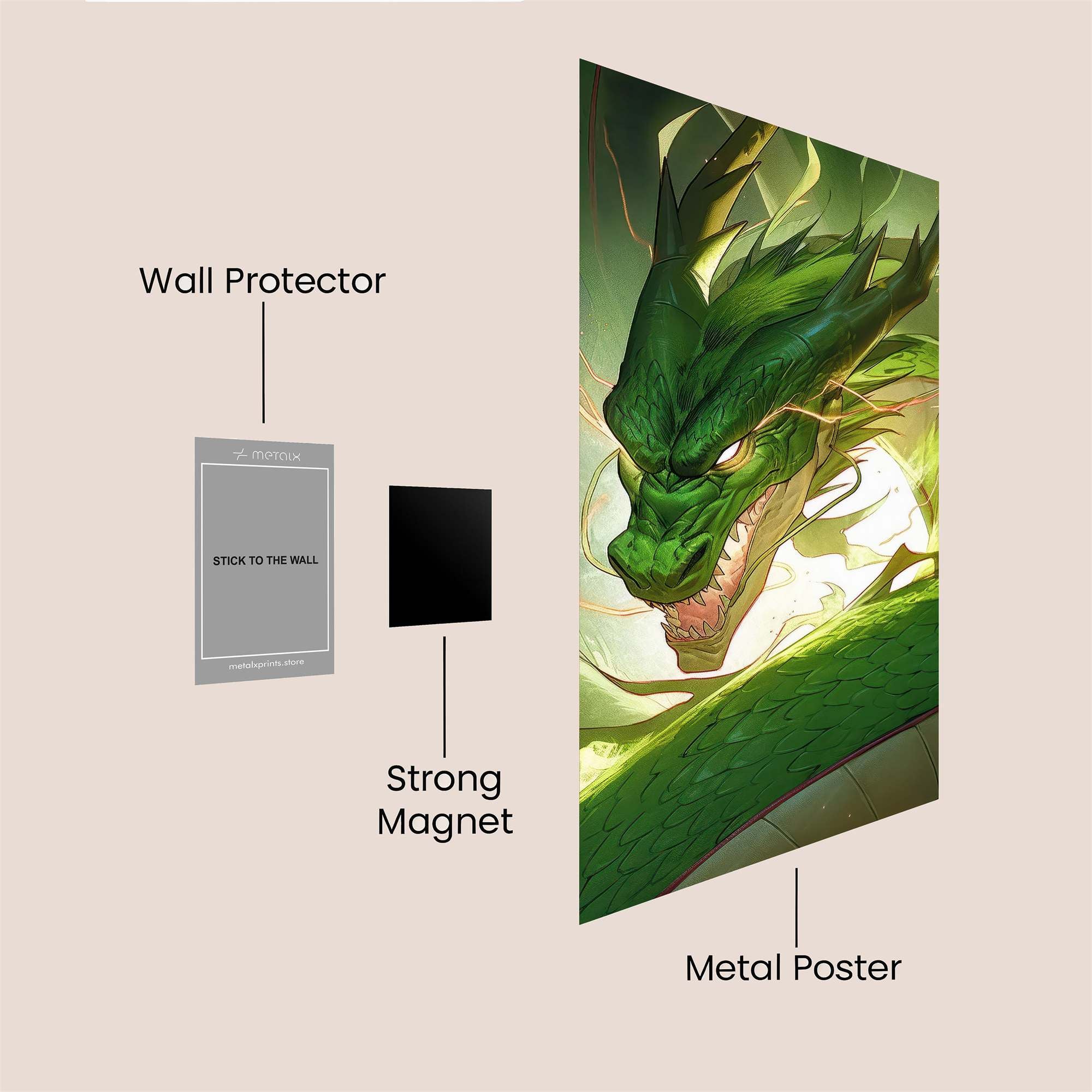 Dragon Fury Safe Wall Magnetic / M