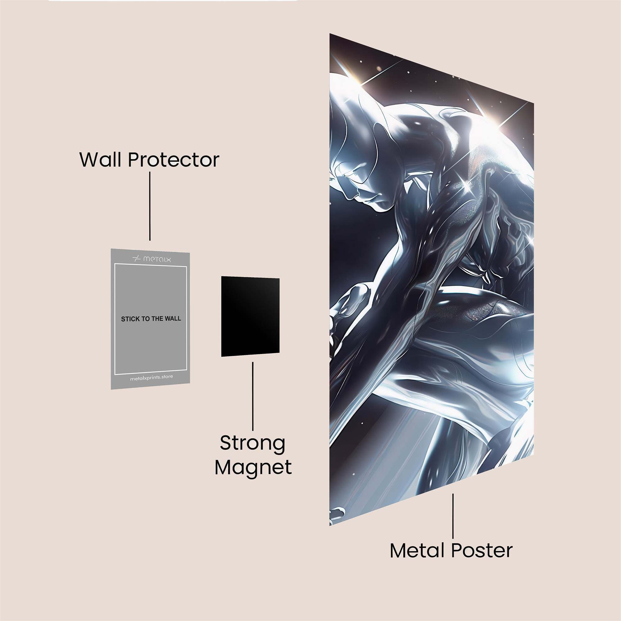 Surfer Radiance Safe Wall Magnetic / M