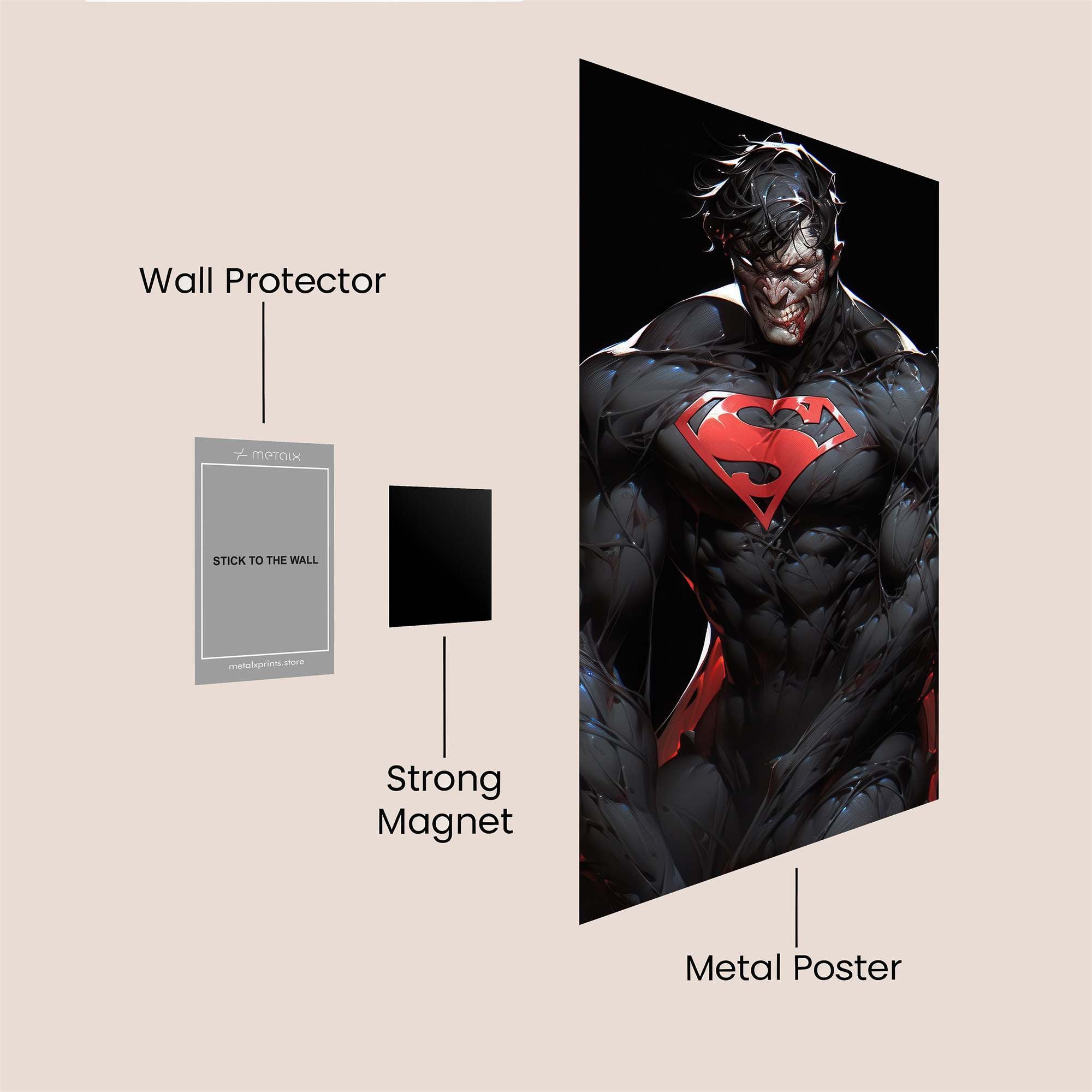 Superman Unleashed Safe Wall Magnetic / M