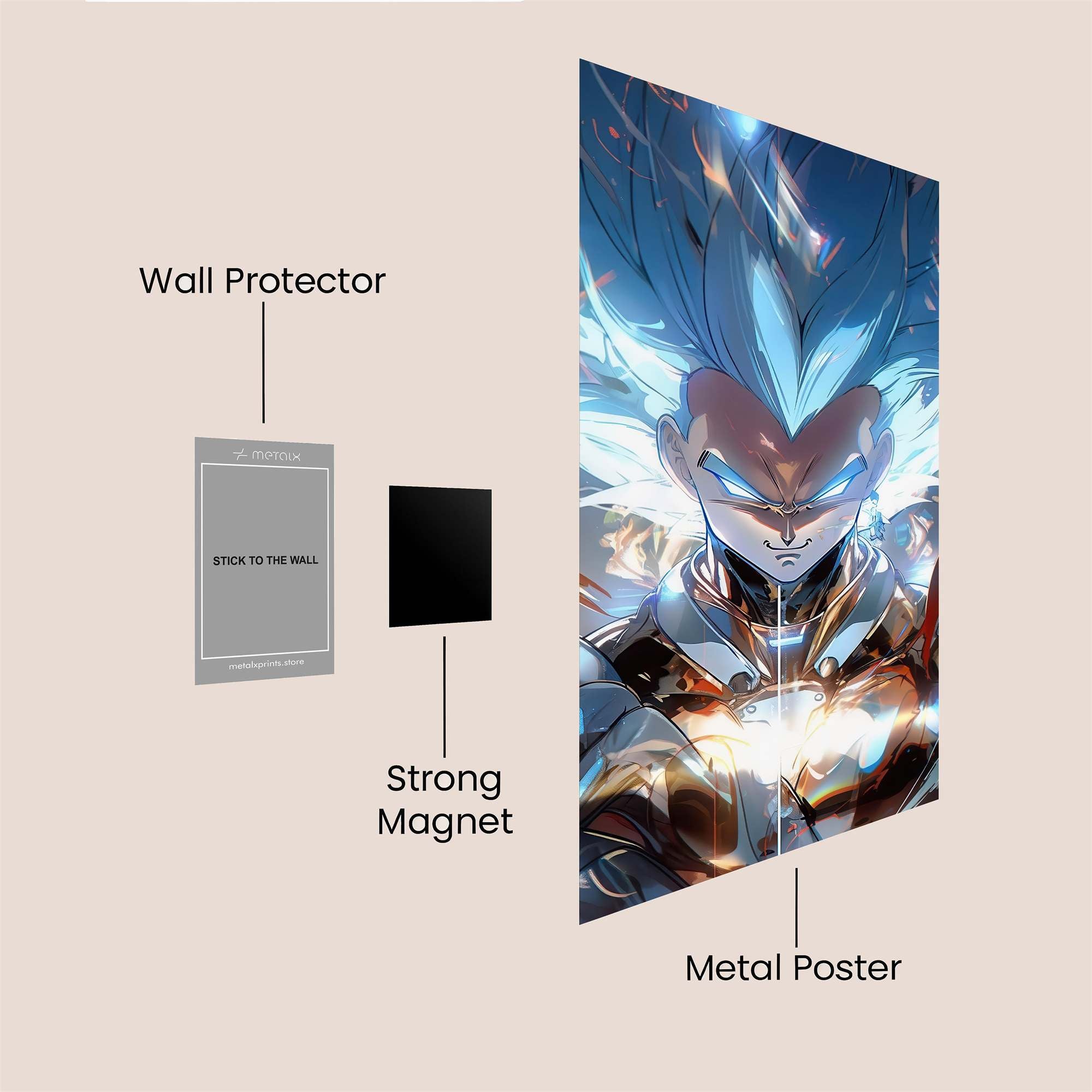 Saiyan Radiance Safe Wall Magnetic / M