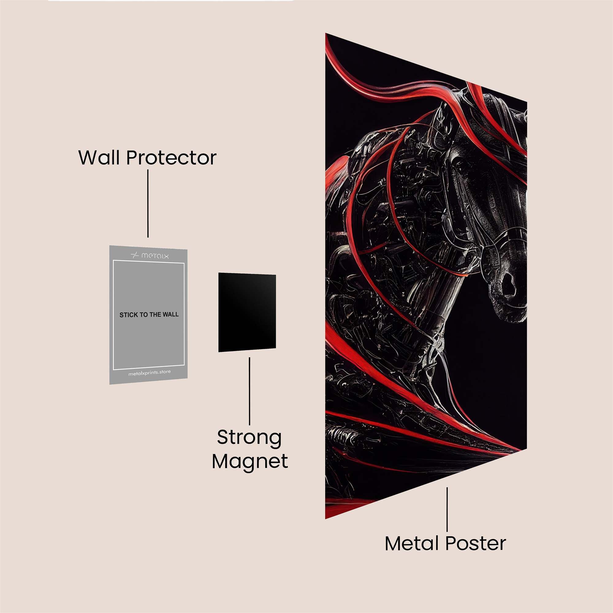 Cyber Steed Safe Wall Magnetic / M