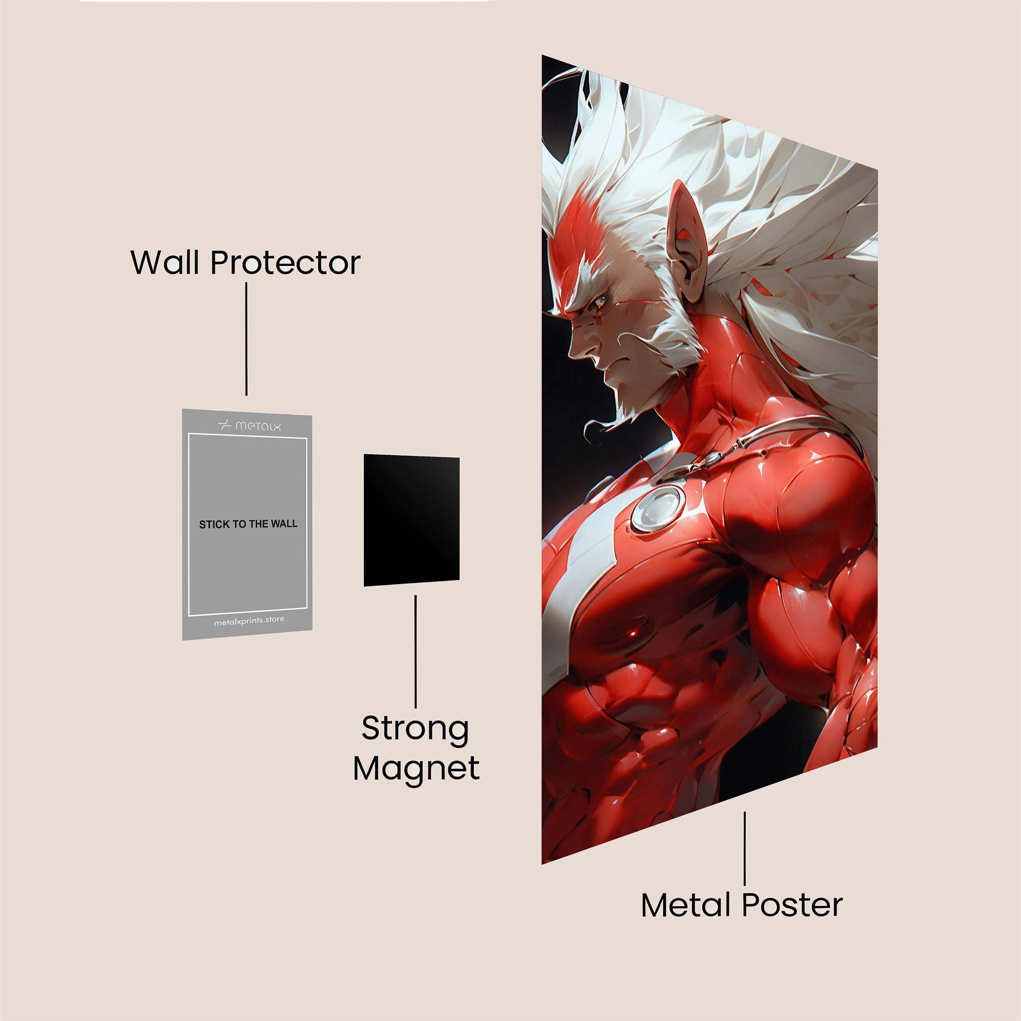 Heroic Fury Safe Wall Magnetic / M