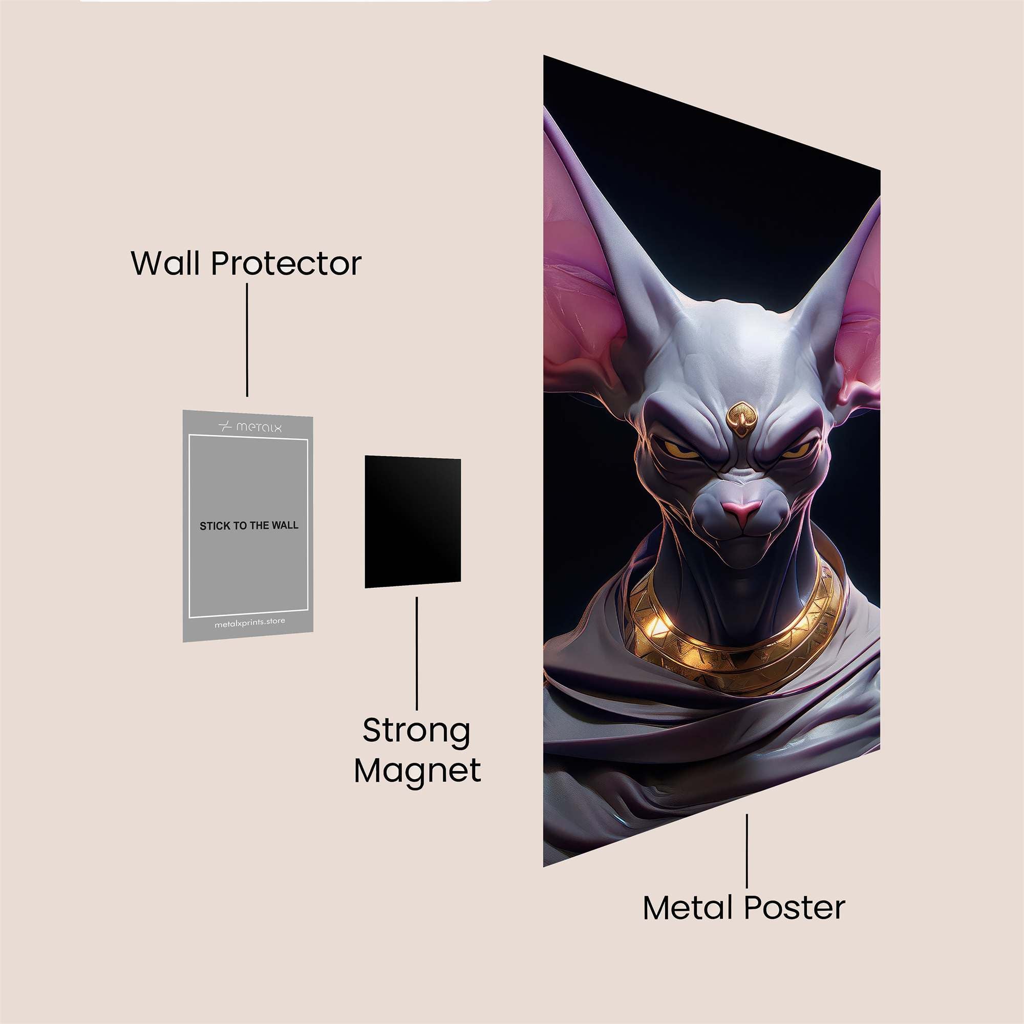 Feline Majesty Safe Wall Magnetic / M