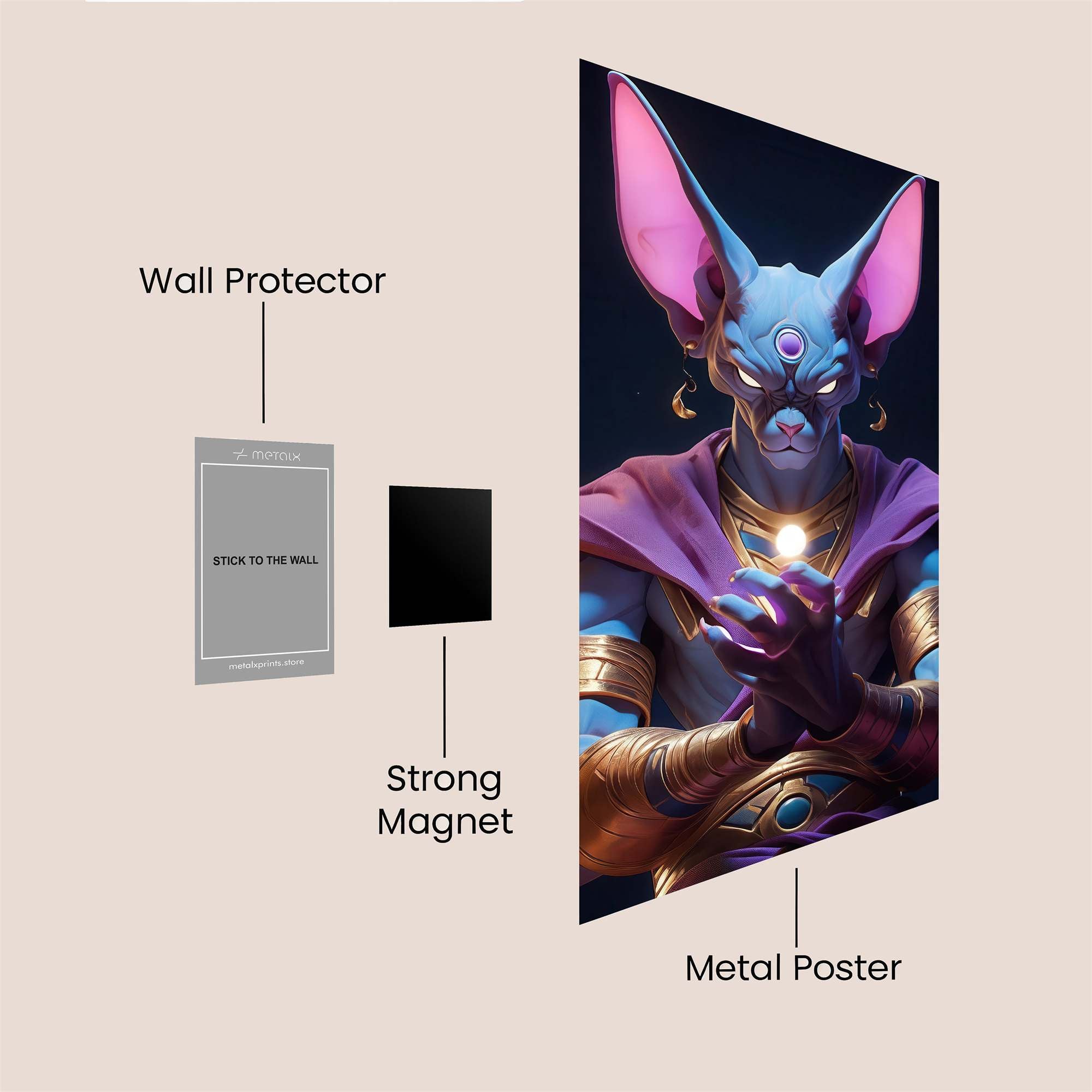 Feline Omnipotence Safe Wall Magnetic / M