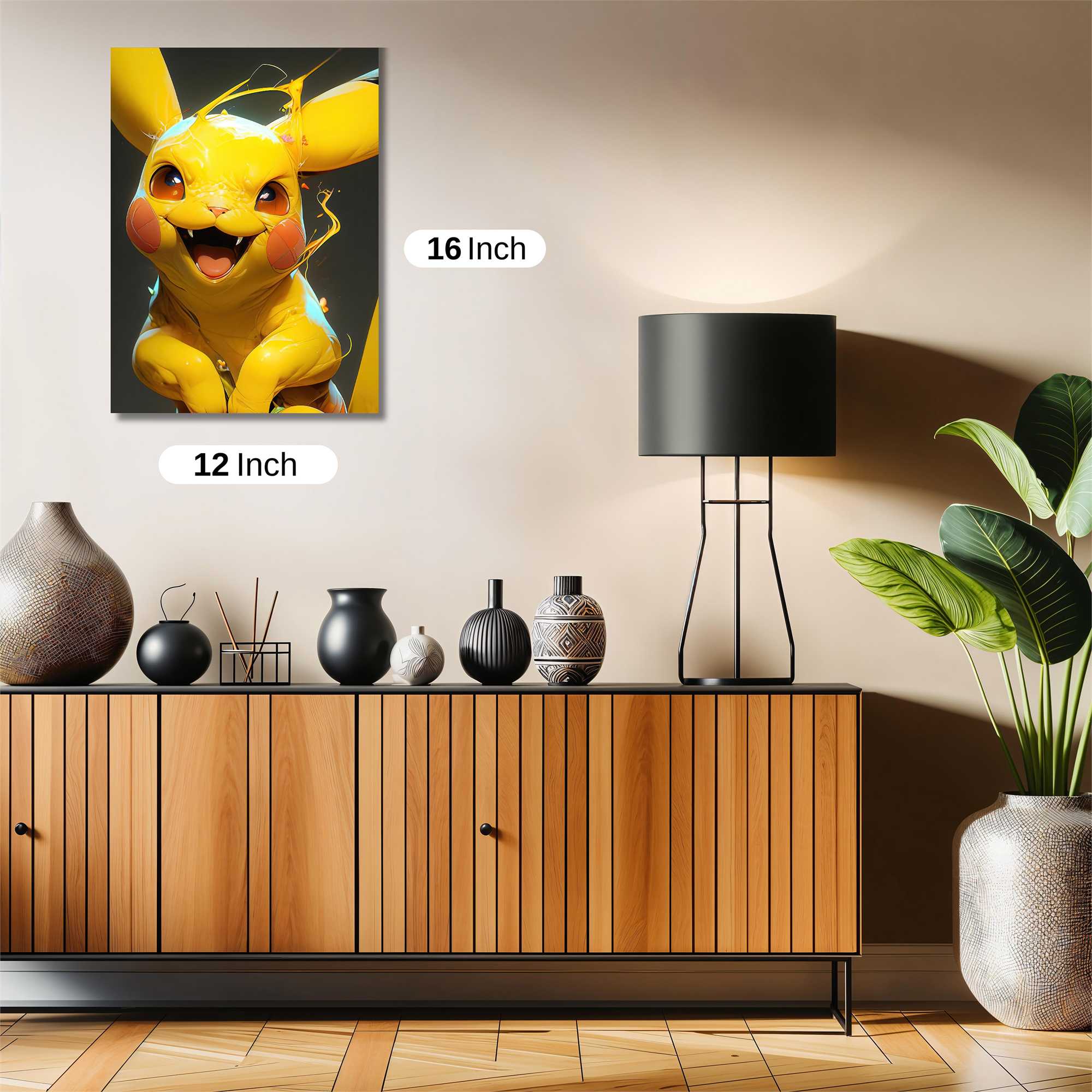 Pikachu Frenzy Safe Wall Magnetic / M
