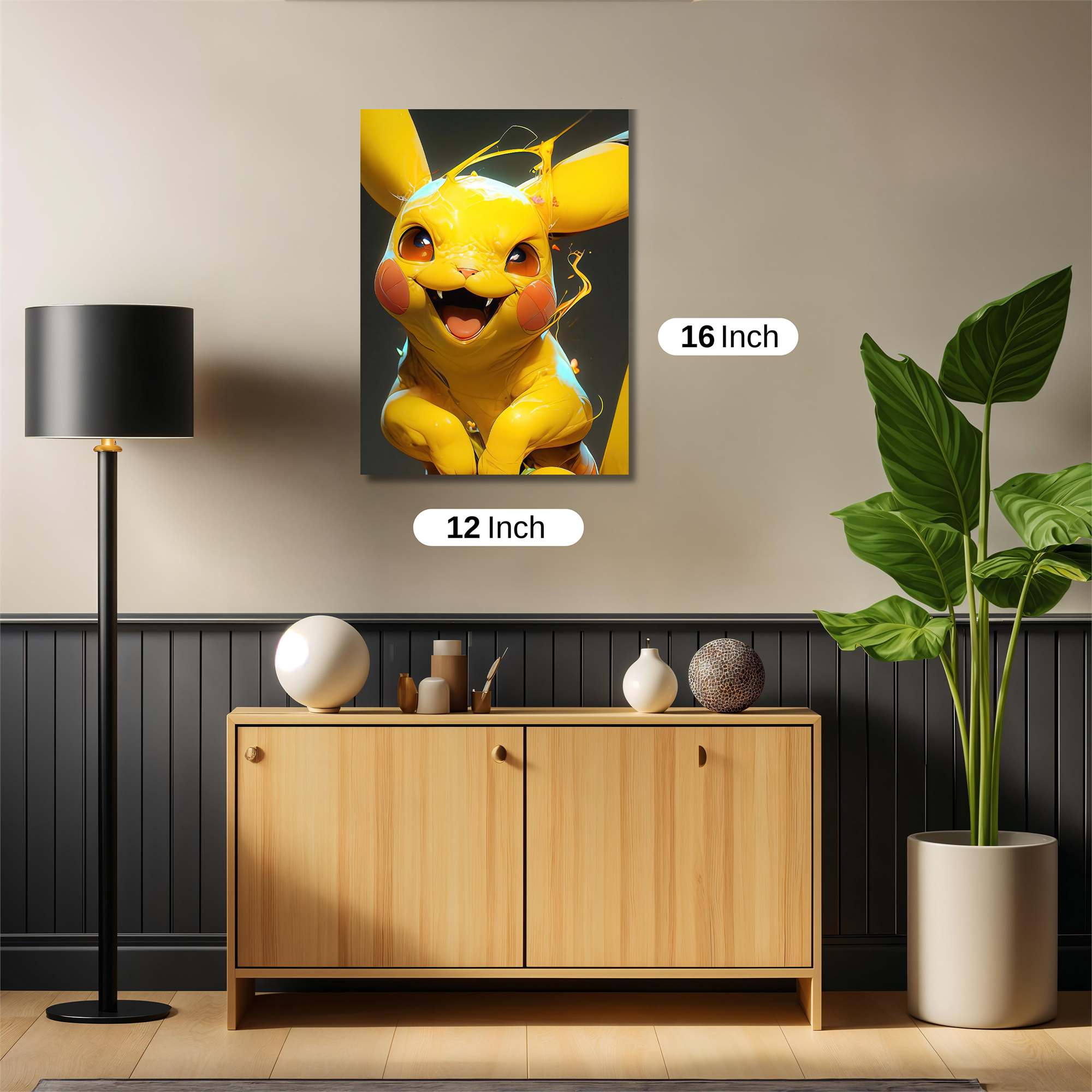Pikachu Frenzy Safe Wall Magnetic / M