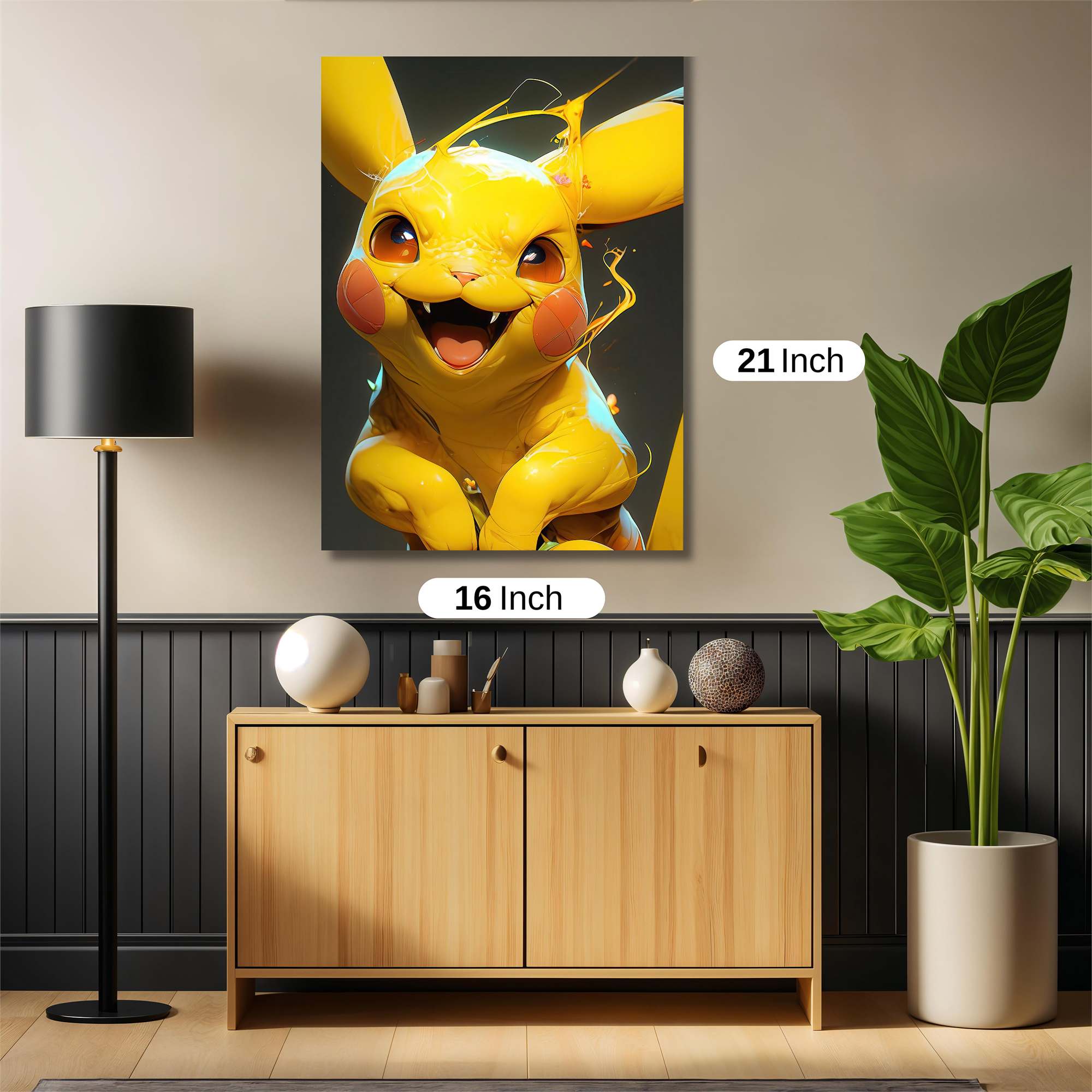 Pikachu Frenzy Safe Wall Magnetic / M