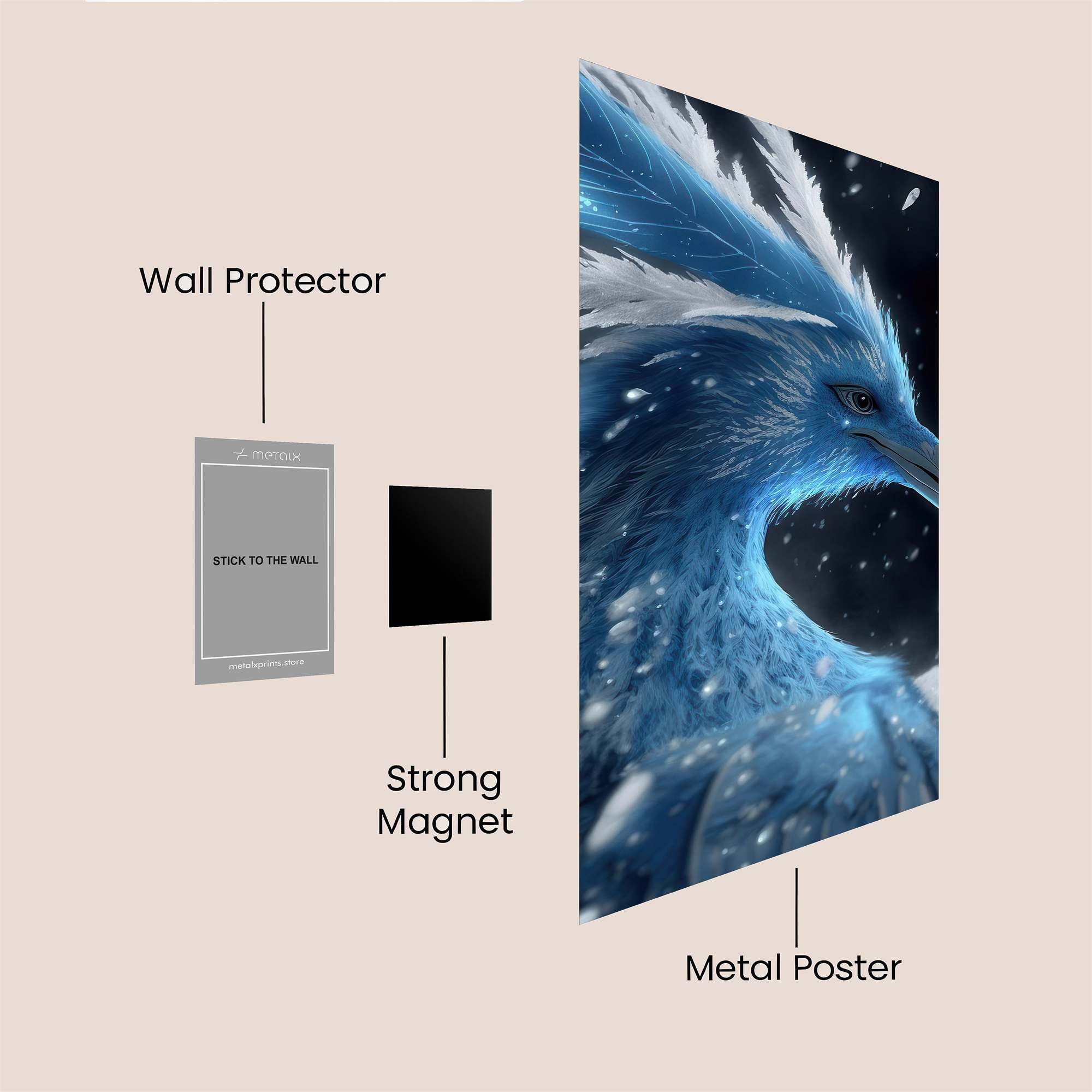 Frosted Majesty Safe Wall Magnetic / M