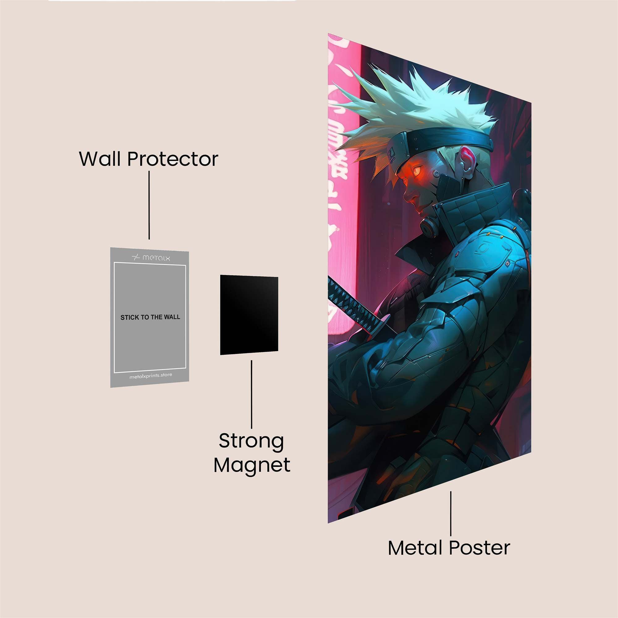 Cyber Ninja Safe Wall Magnetic / M