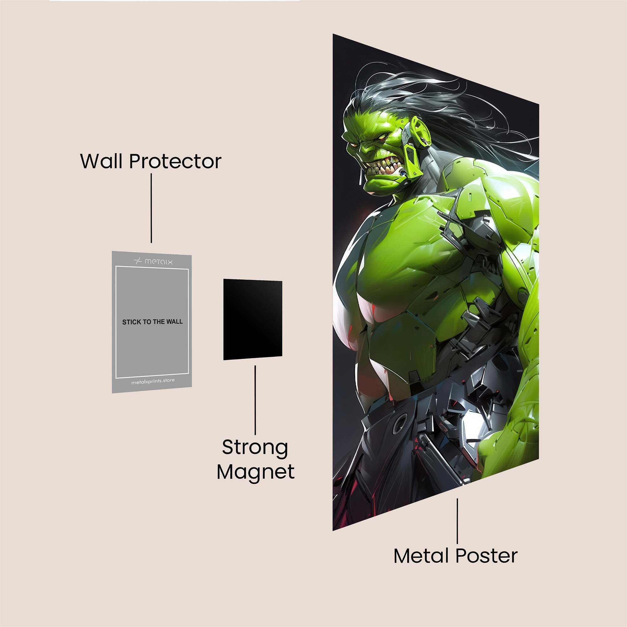 Hulk Reimagined Safe Wall Magnetic / M