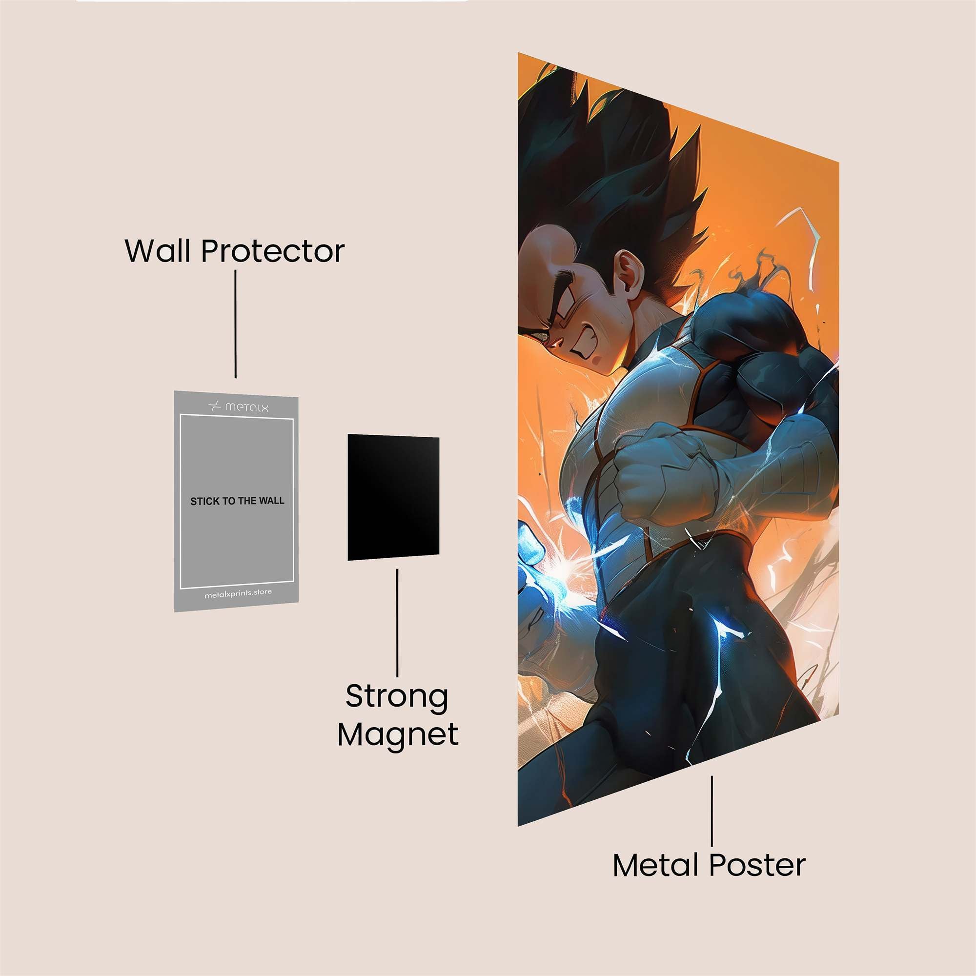 Vegeta Surge Safe Wall Magnetic / M