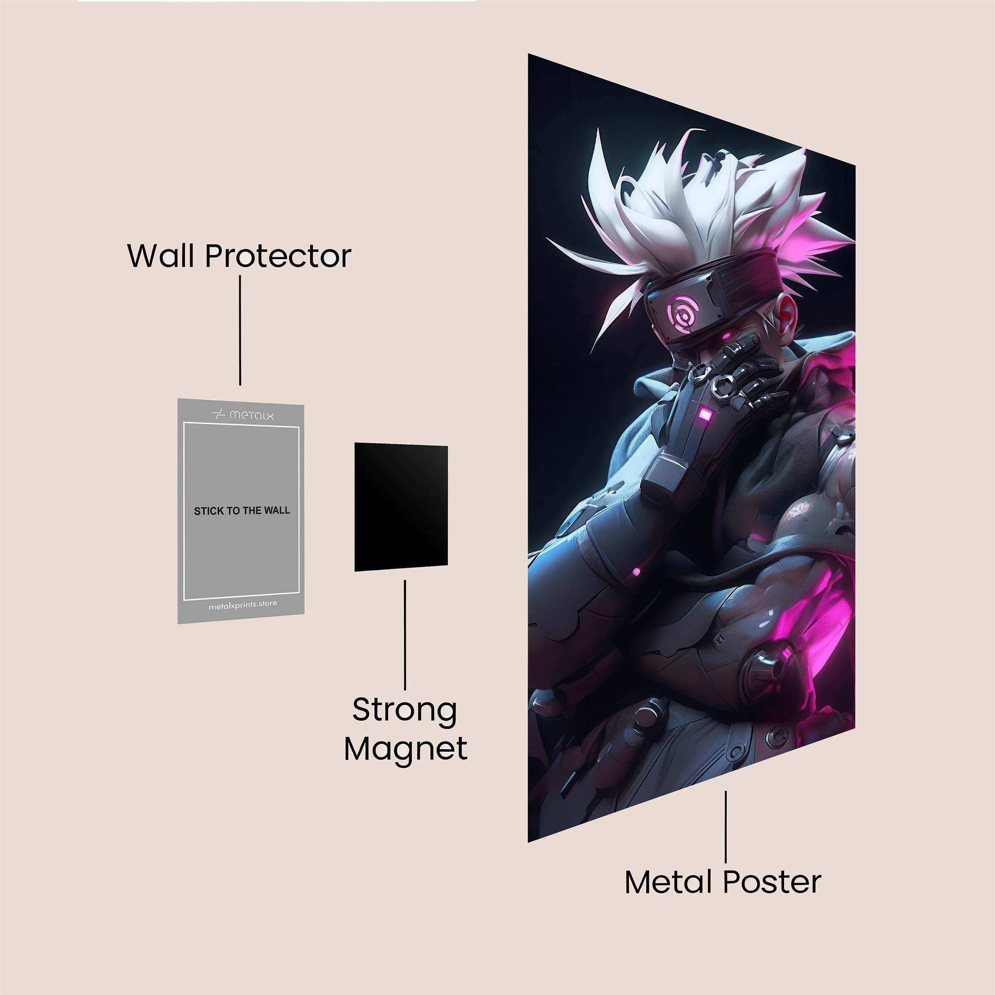 Cyber Ninja Safe Wall Magnetic / M