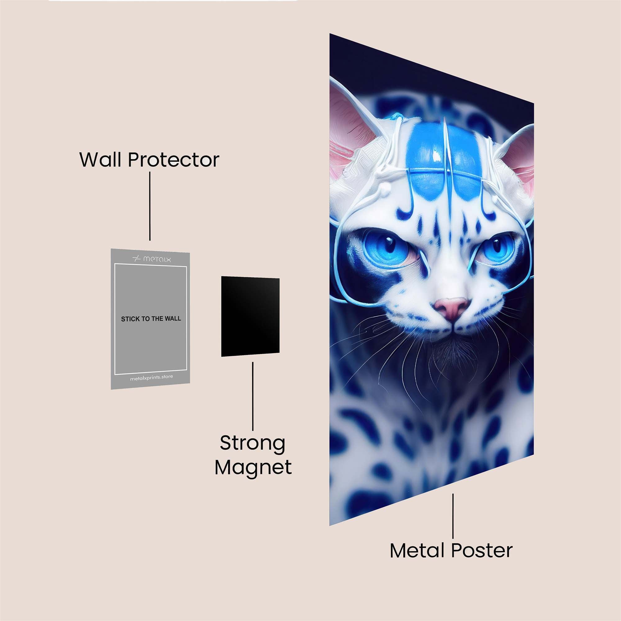 Cyber Feline Safe Wall Magnetic / M