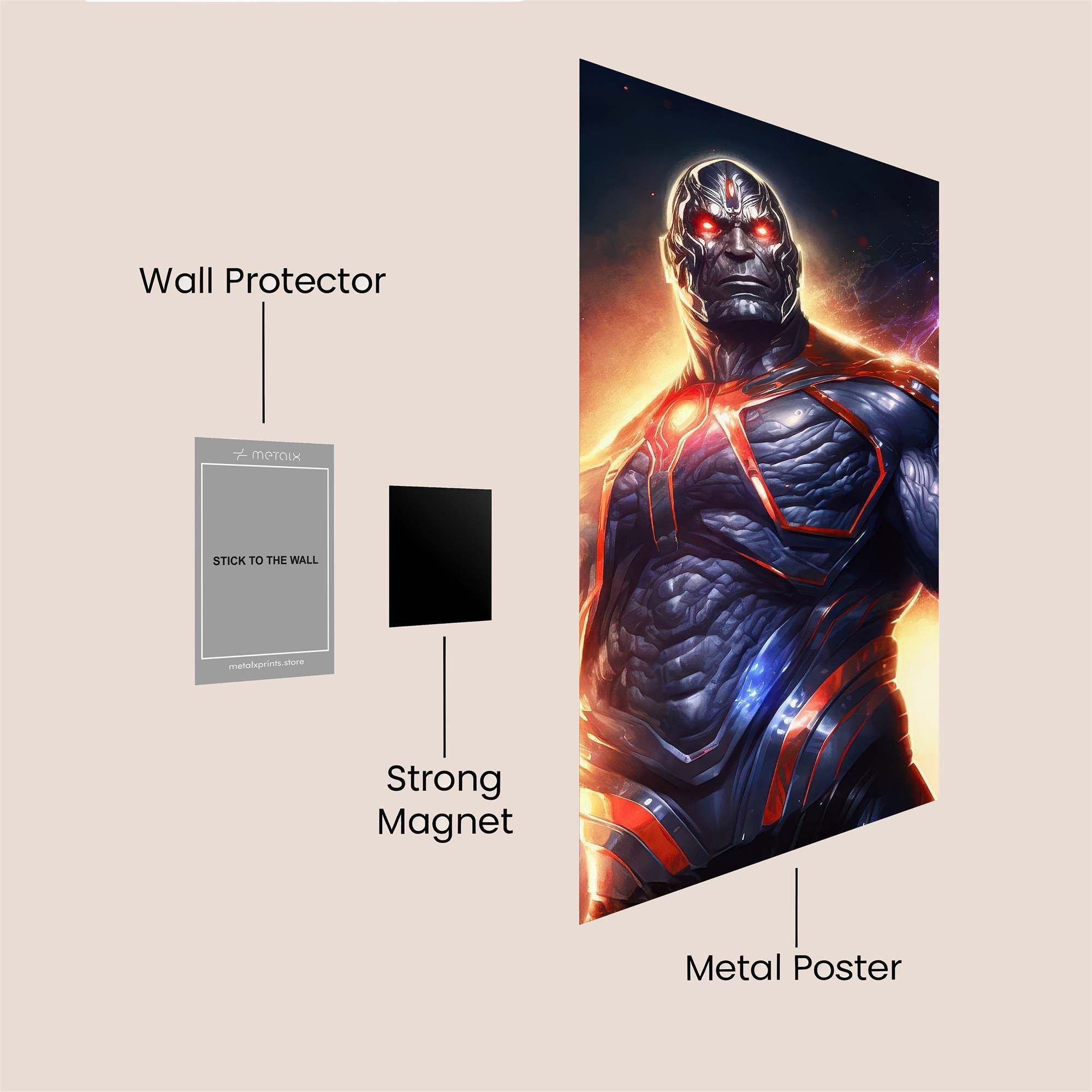 Darkseid Ascendancy Safe Wall Magnetic / M