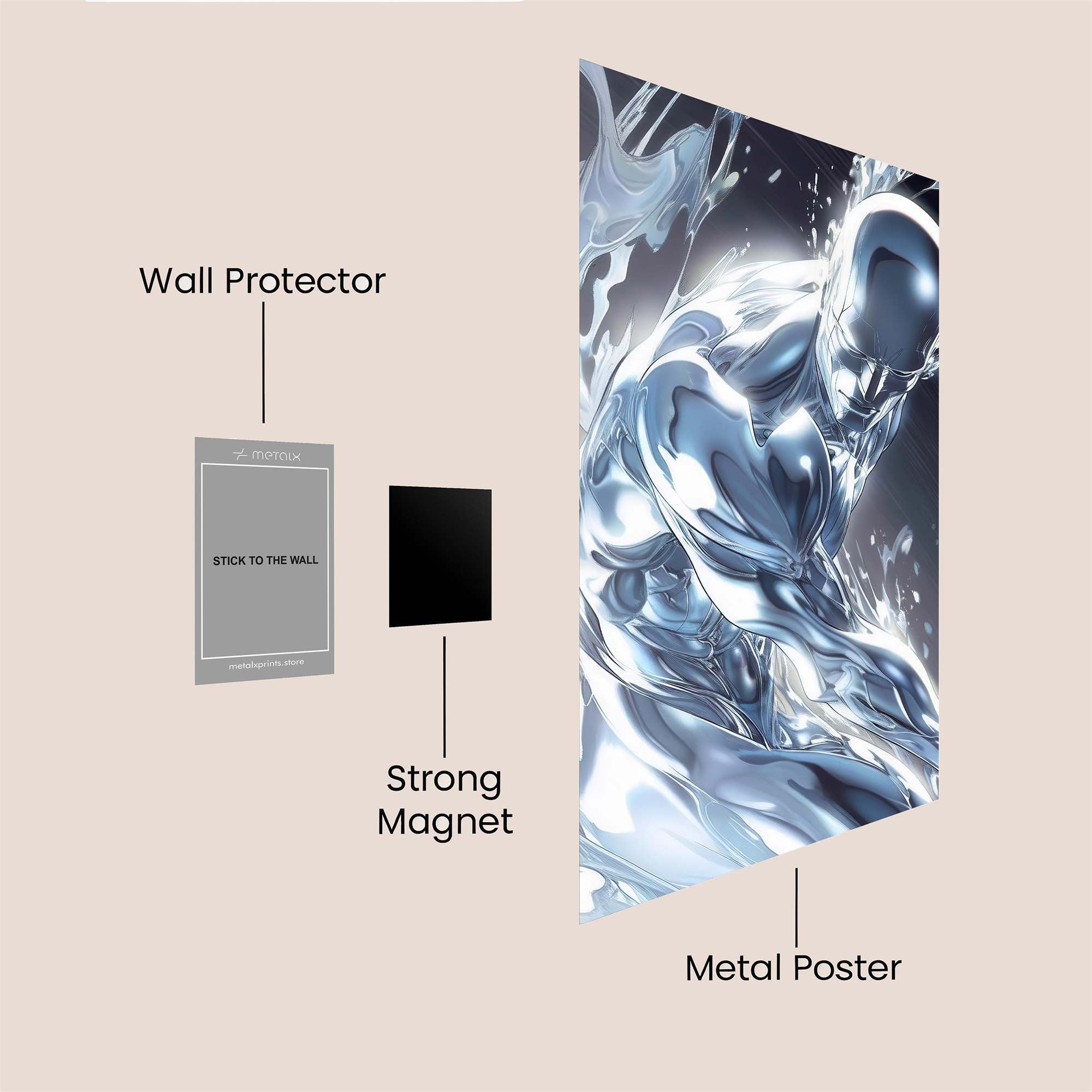 Surfer Celestial Safe Wall Magnetic / M