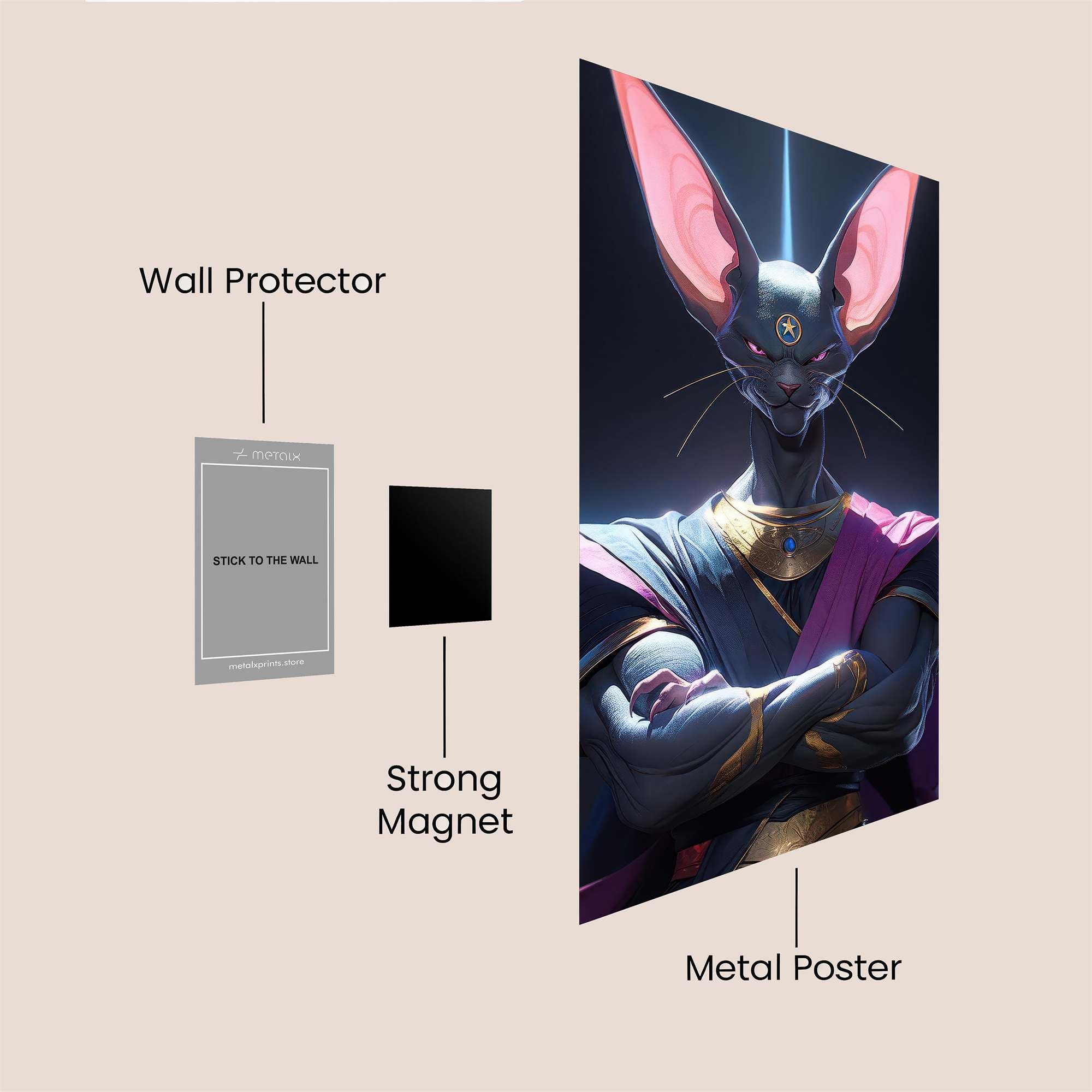 Feline Majesty Safe Wall Magnetic / M