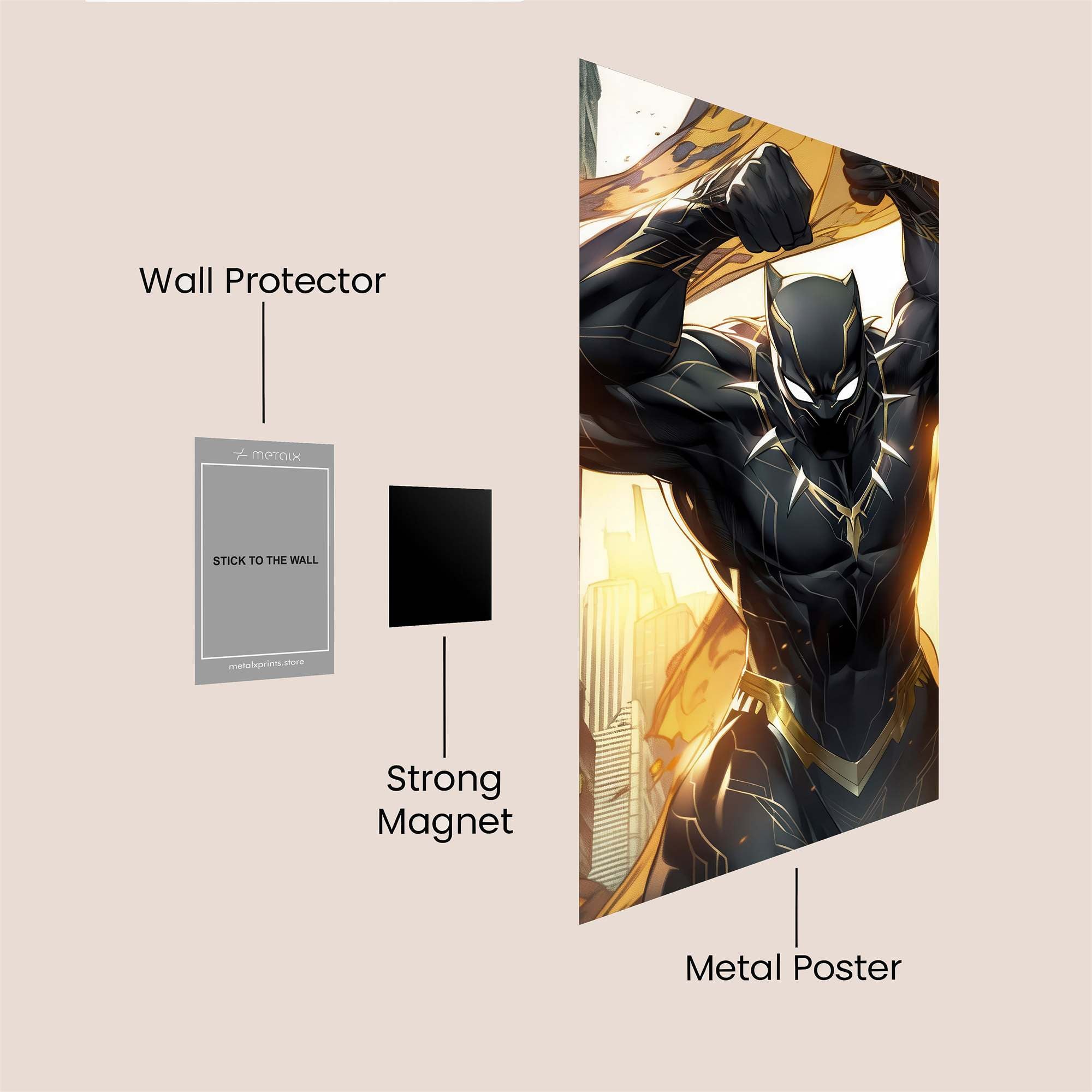 Panther Arise Safe Wall Magnetic / M