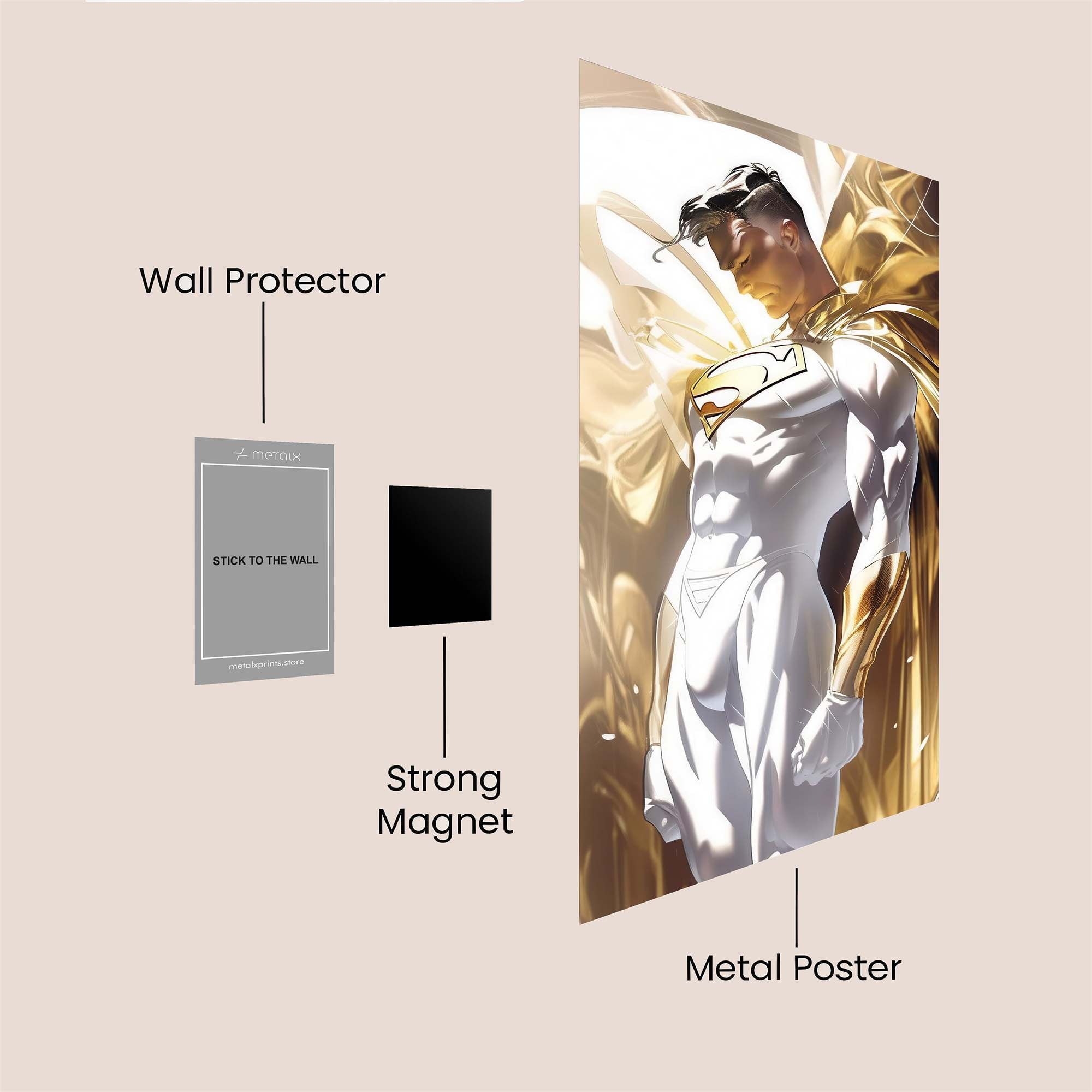 Superman Radiance Safe Wall Magnetic / M