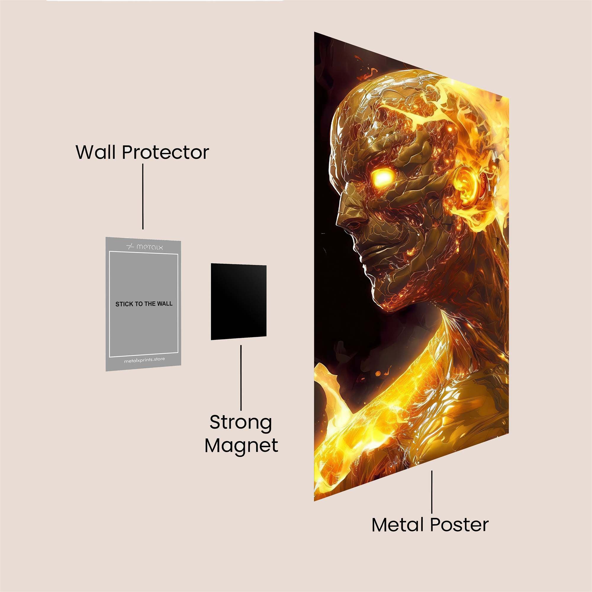Inferno Sentinel Safe Wall Magnetic / M