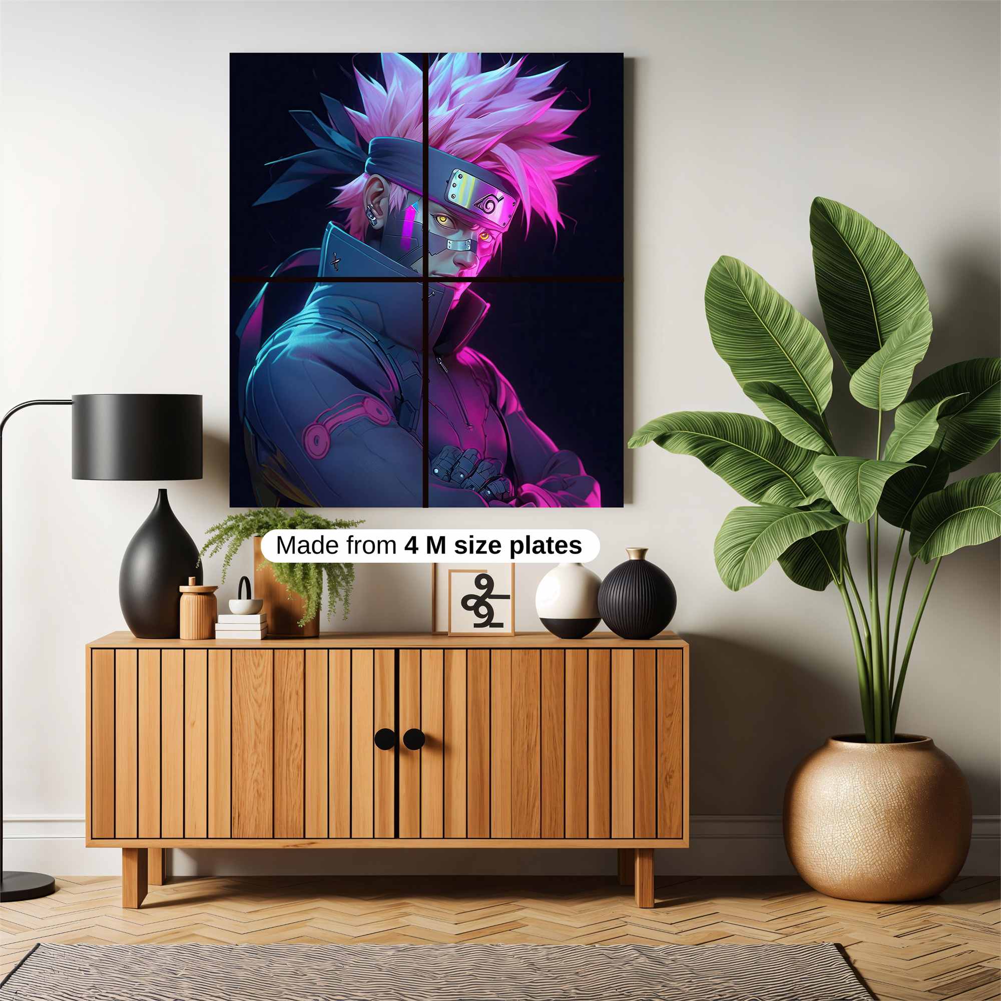 Kakashi Neon Safe Wall Magnetic / M