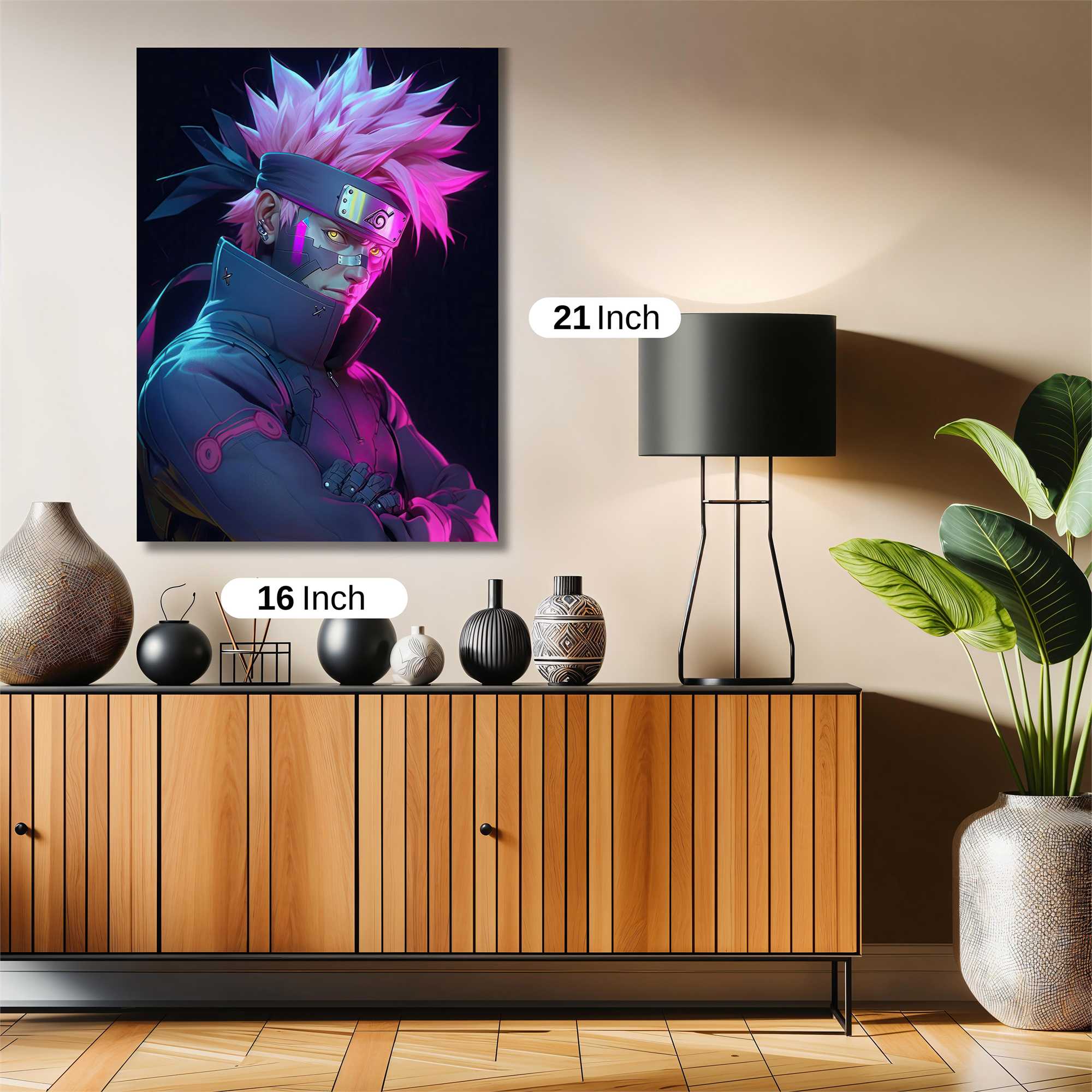 Kakashi Neon Safe Wall Magnetic / M