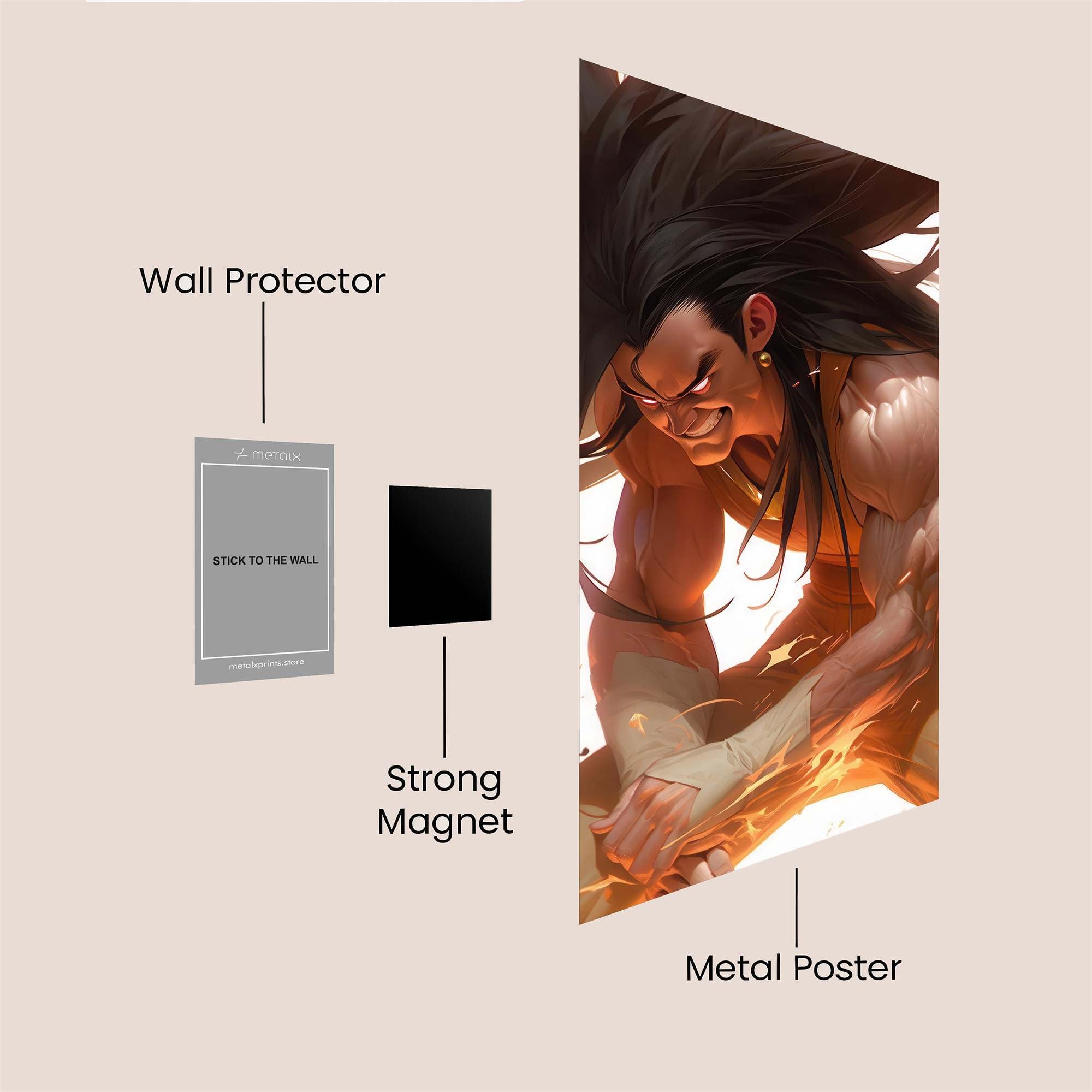 Raging Inferno Safe Wall Magnetic / M