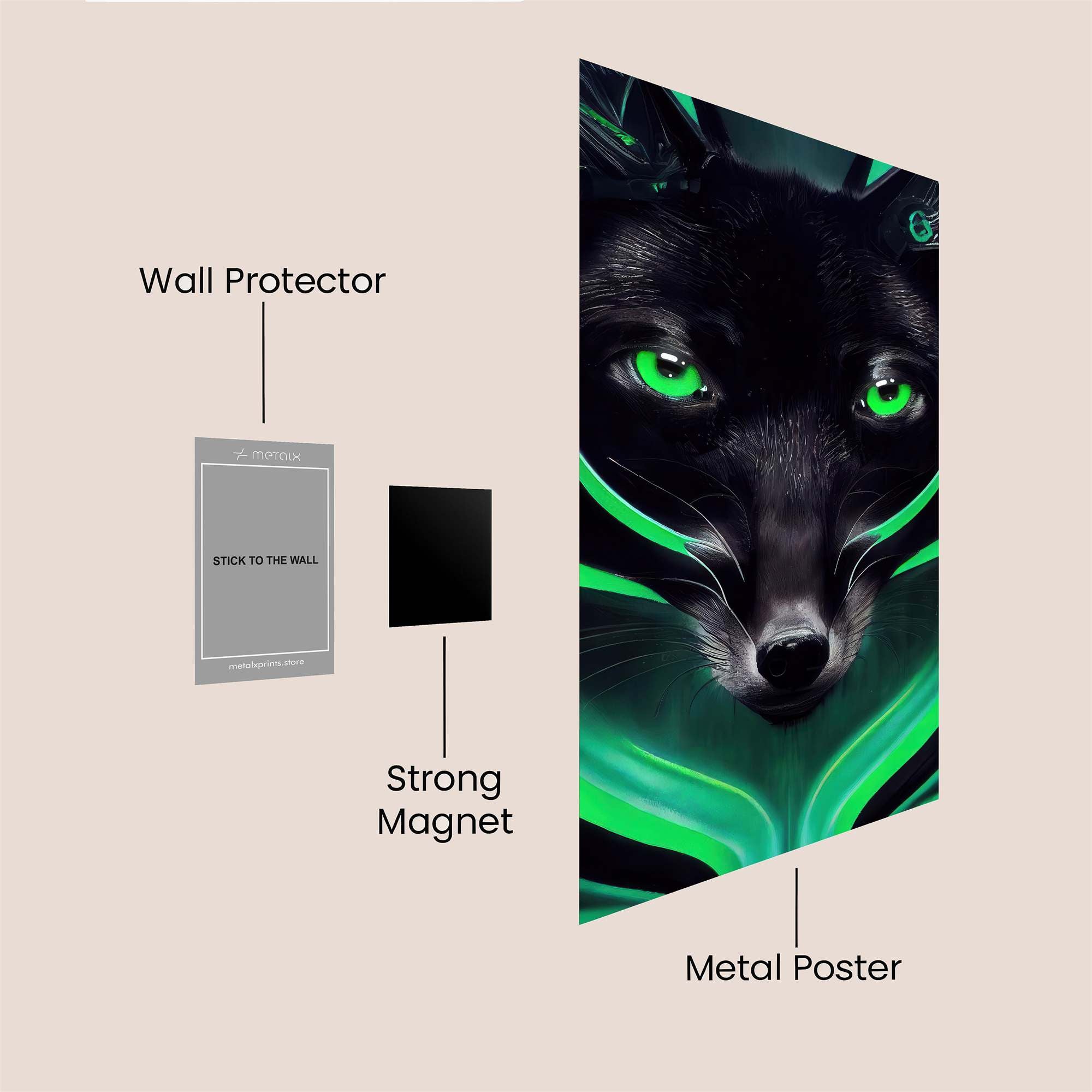 Luminous Sentinel Safe Wall Magnetic / M