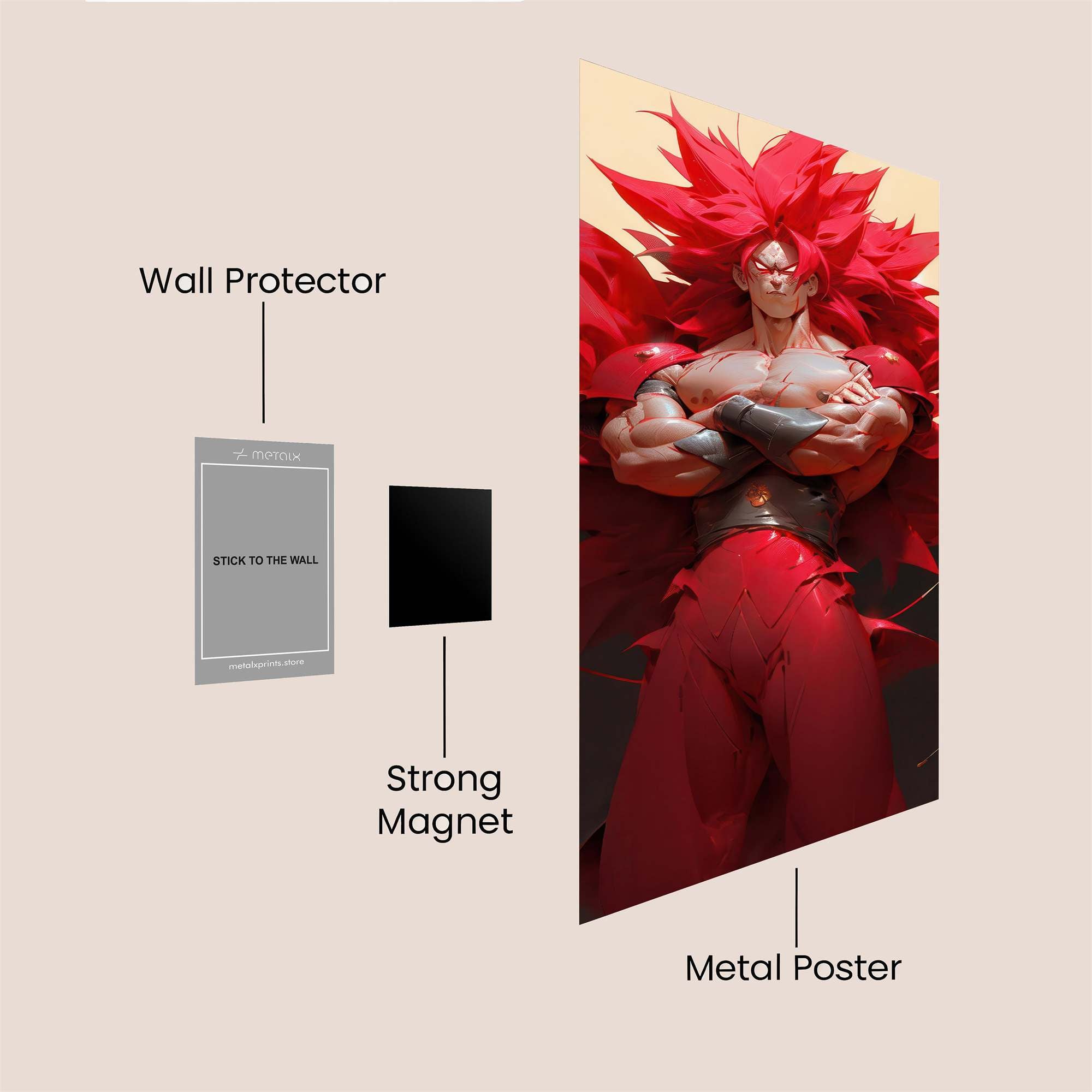 Saiyan Wrath Safe Wall Magnetic / M