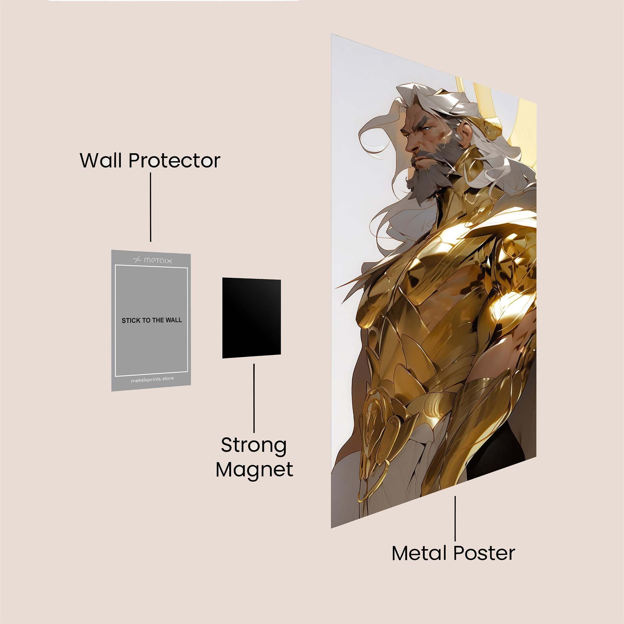 Golden Majesty Safe Wall Magnetic / M