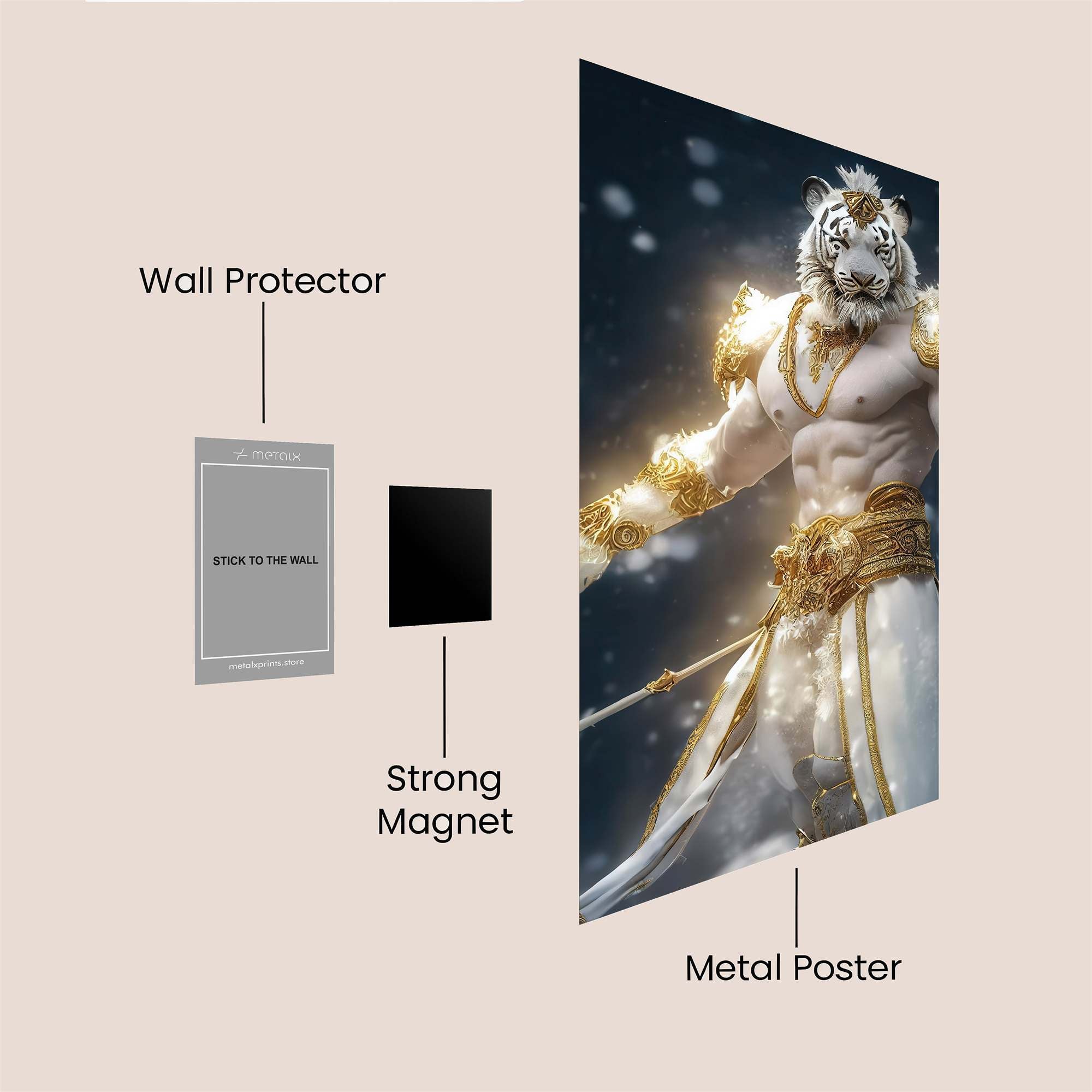 Tiger Majesty Safe Wall Magnetic / M