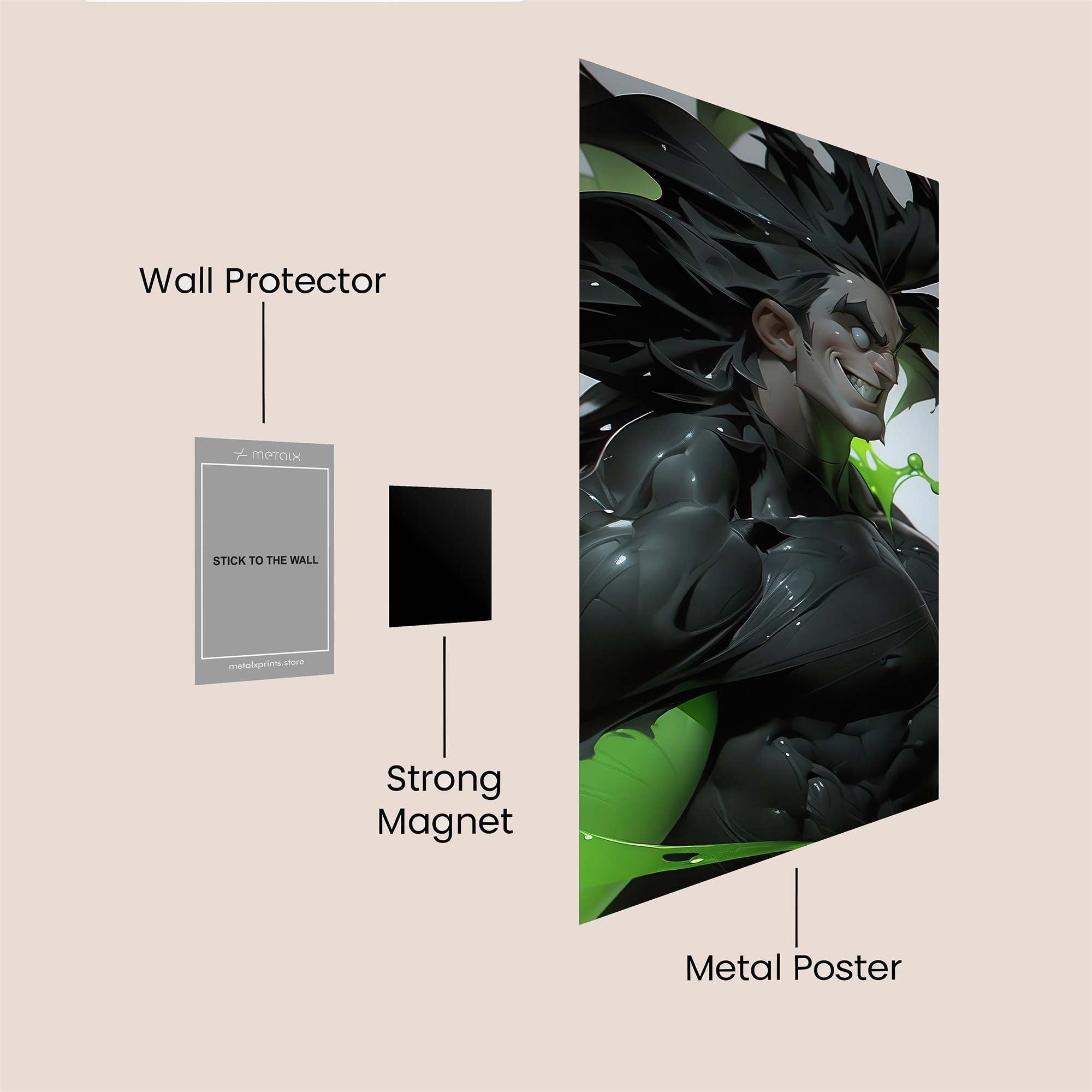 Vibrant Fury Safe Wall Magnetic / M