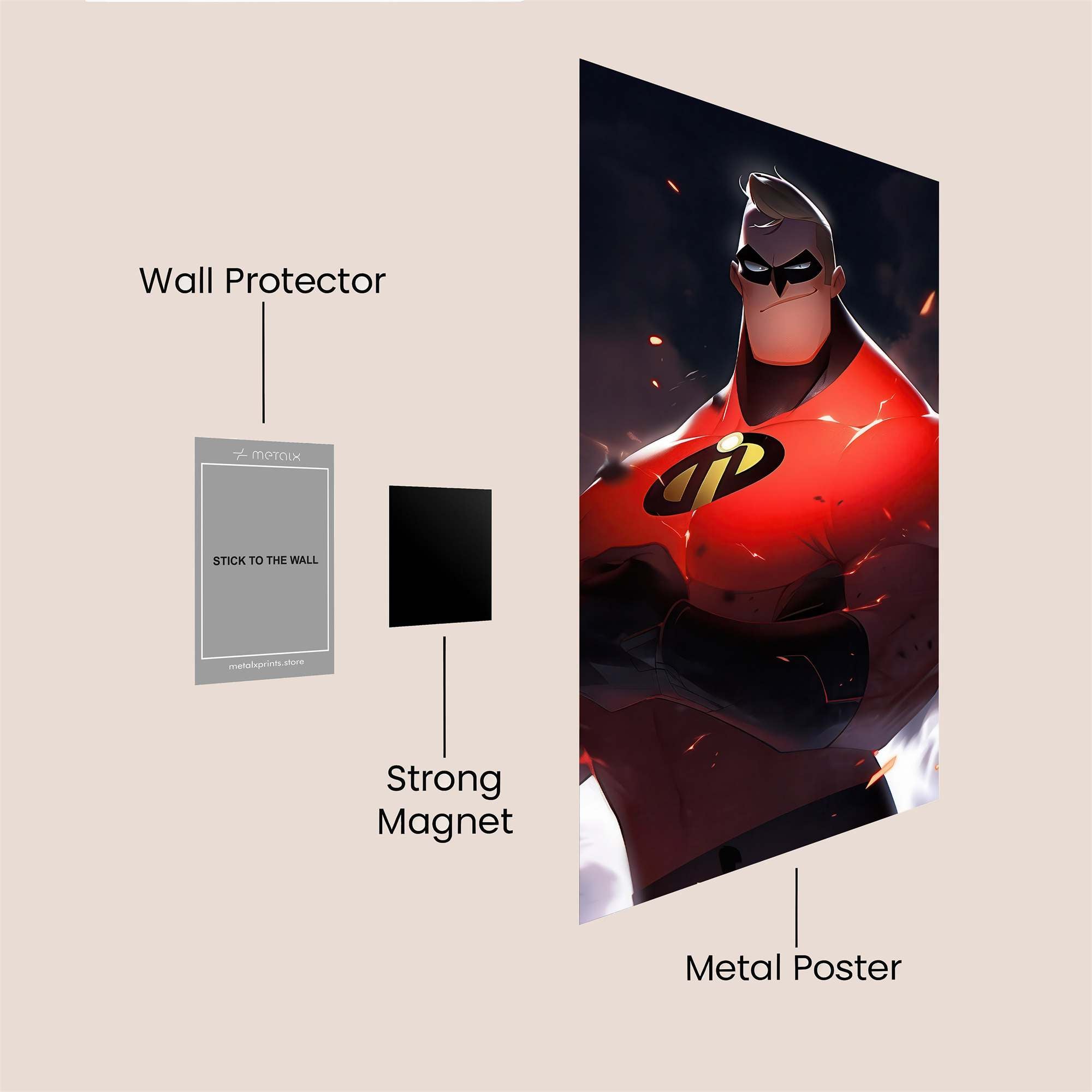 Incredible Bravado Safe Wall Magnetic / M