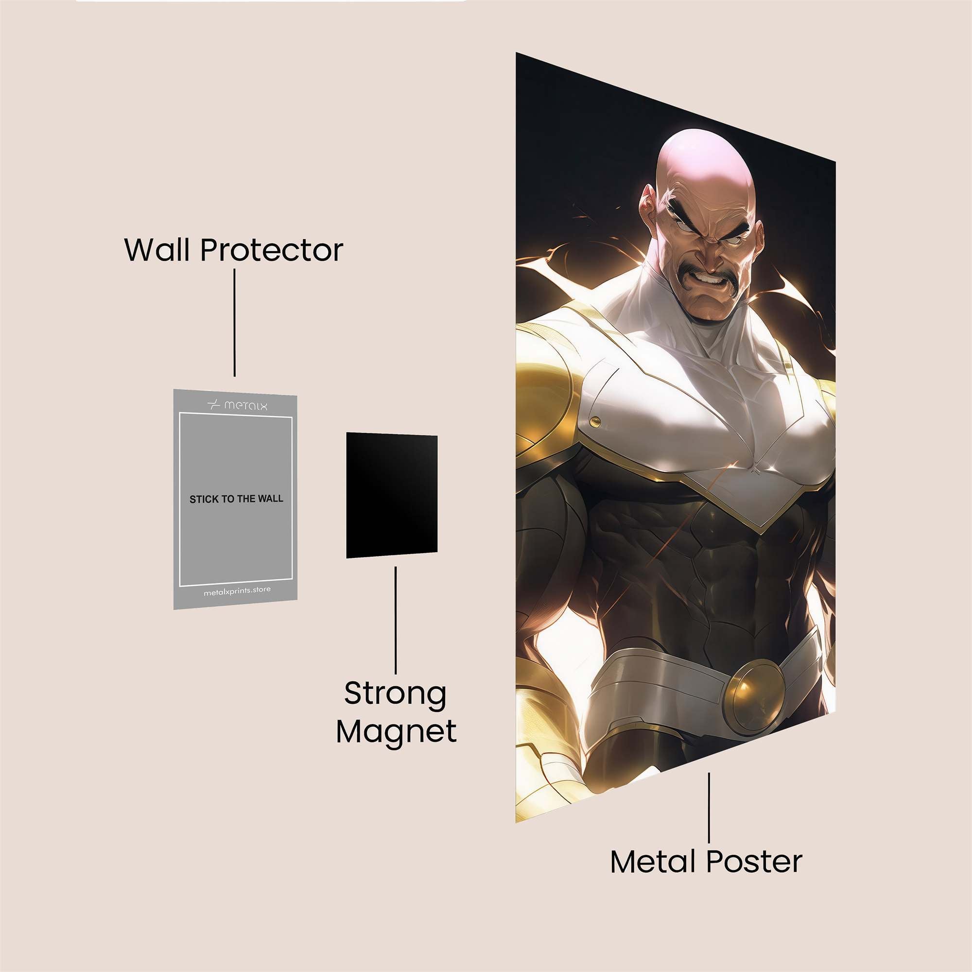 Fierce Standoff Safe Wall Magnetic / M