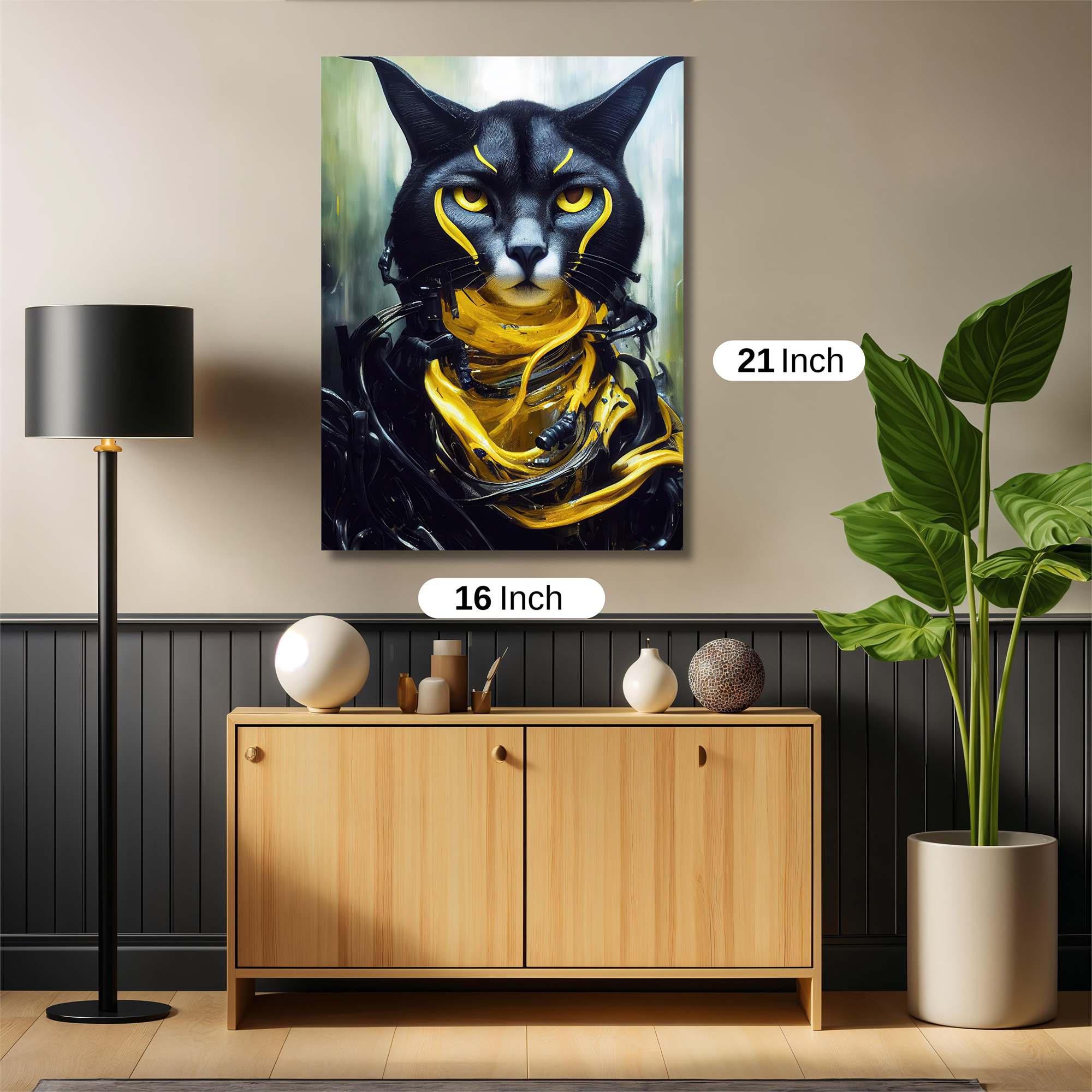 Cyber Feline Safe Wall Magnetic / M