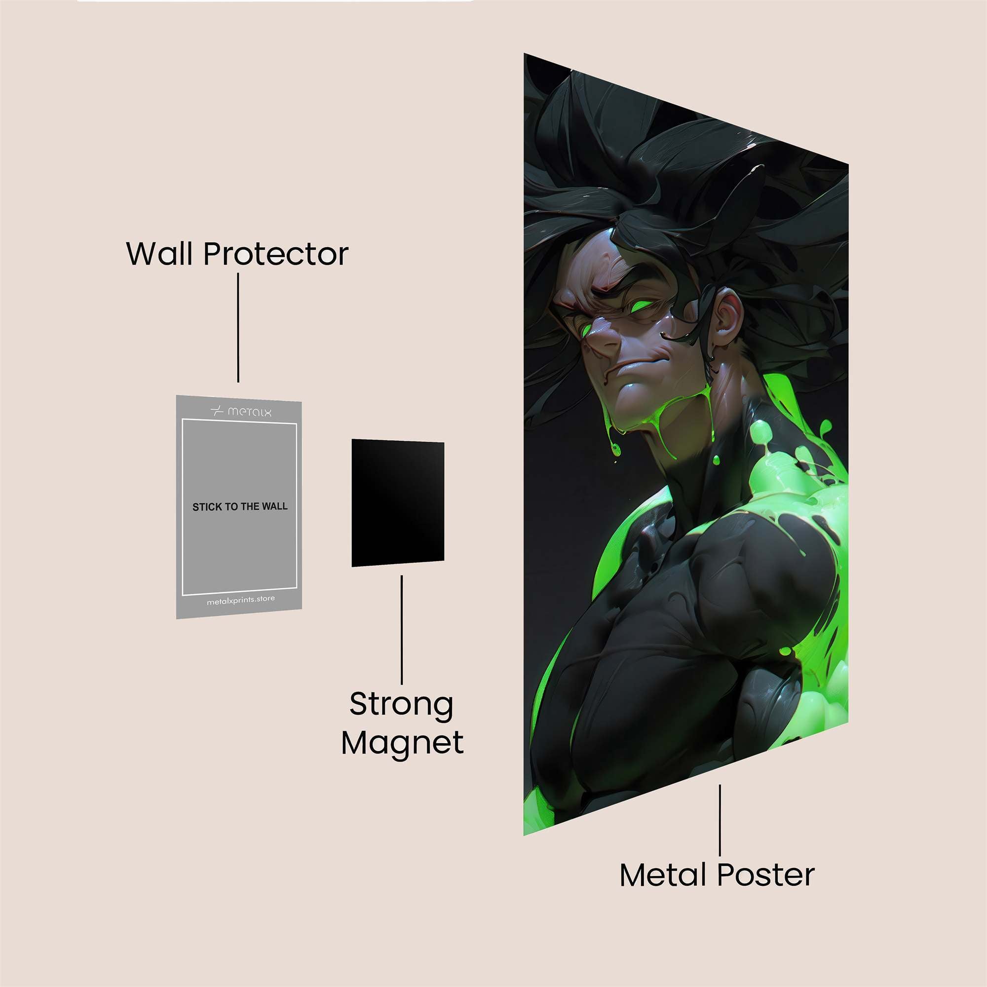 Radiant Fury Safe Wall Magnetic / M