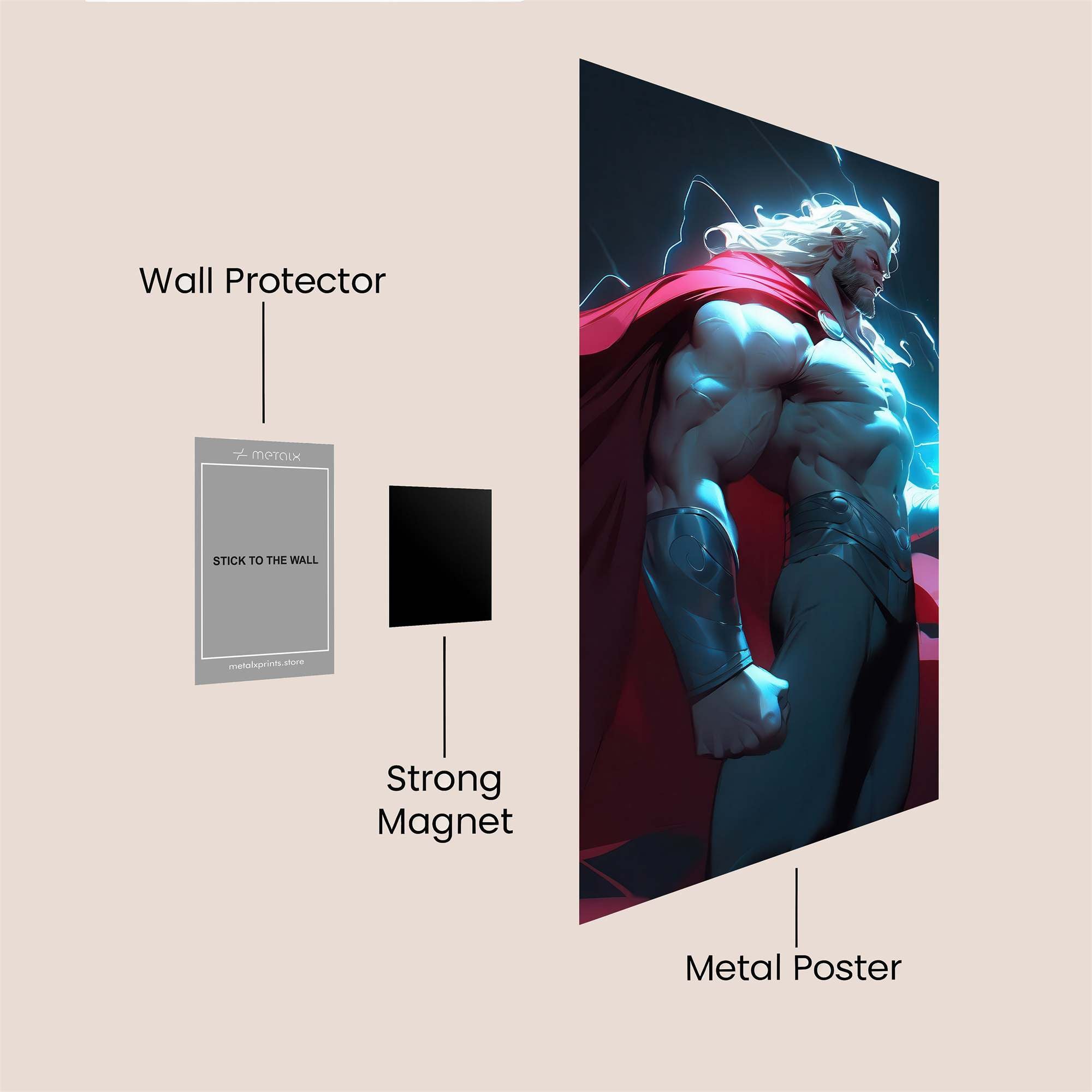 Thor Thunderstorm Safe Wall Magnetic / M