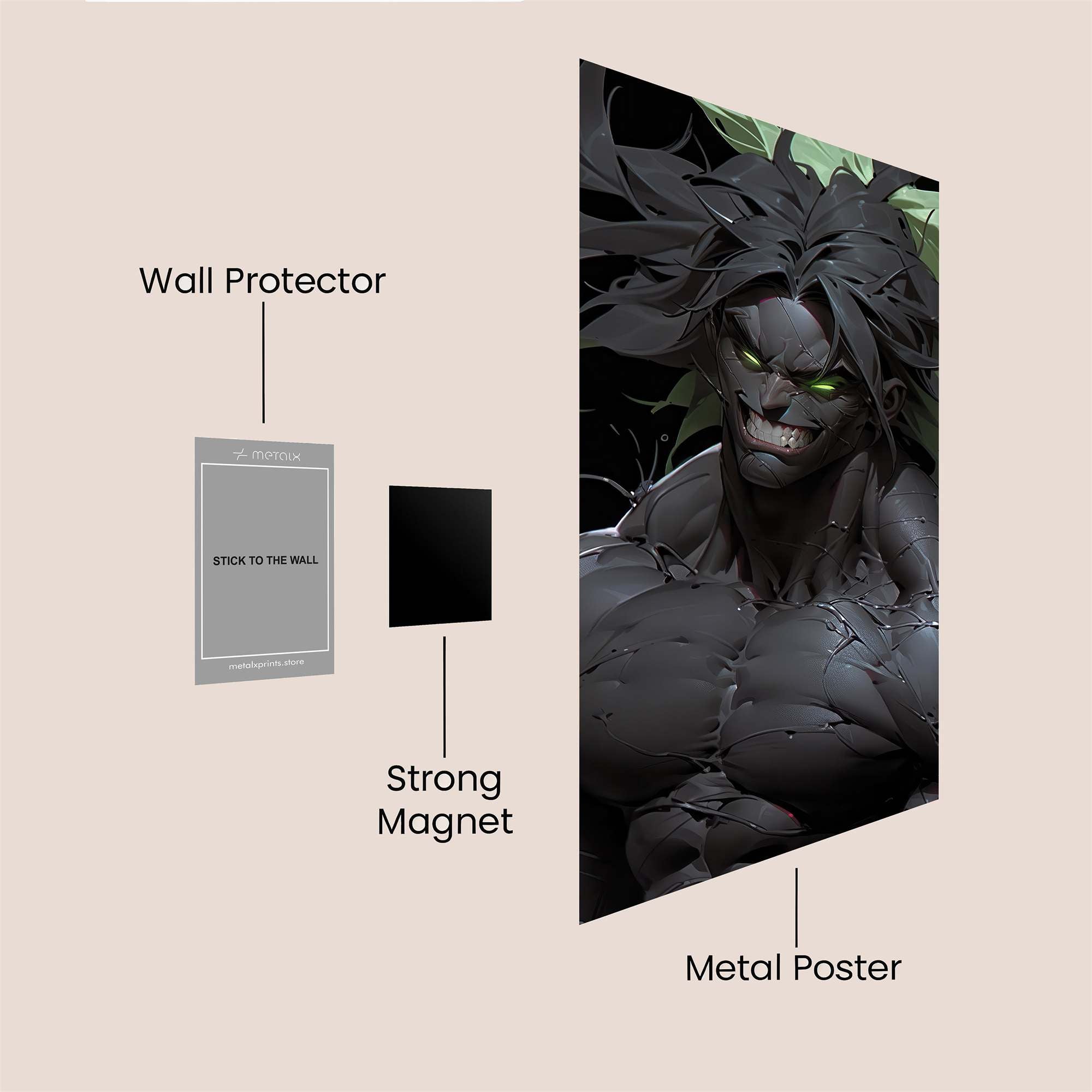 Beastly Ferocity Safe Wall Magnetic / M