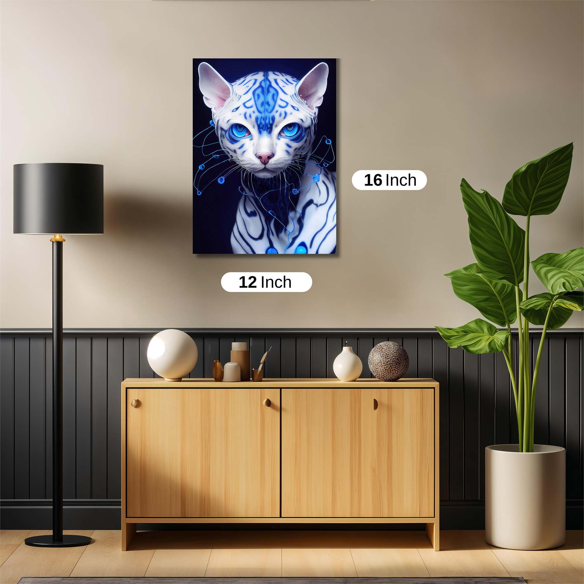 Cyber Feline Safe Wall Magnetic / M