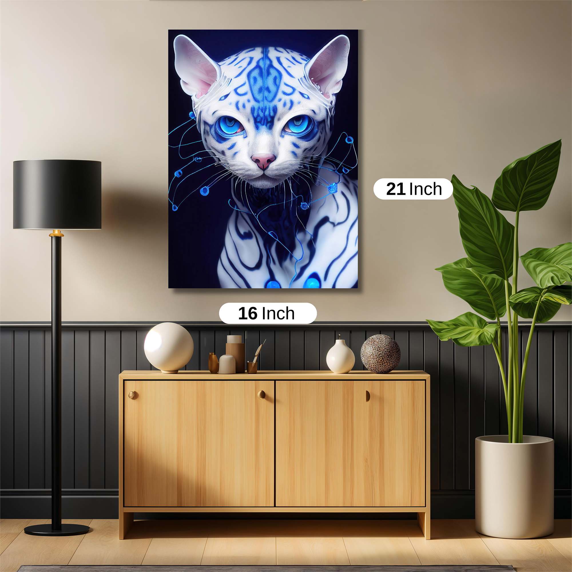Cyber Feline Safe Wall Magnetic / M