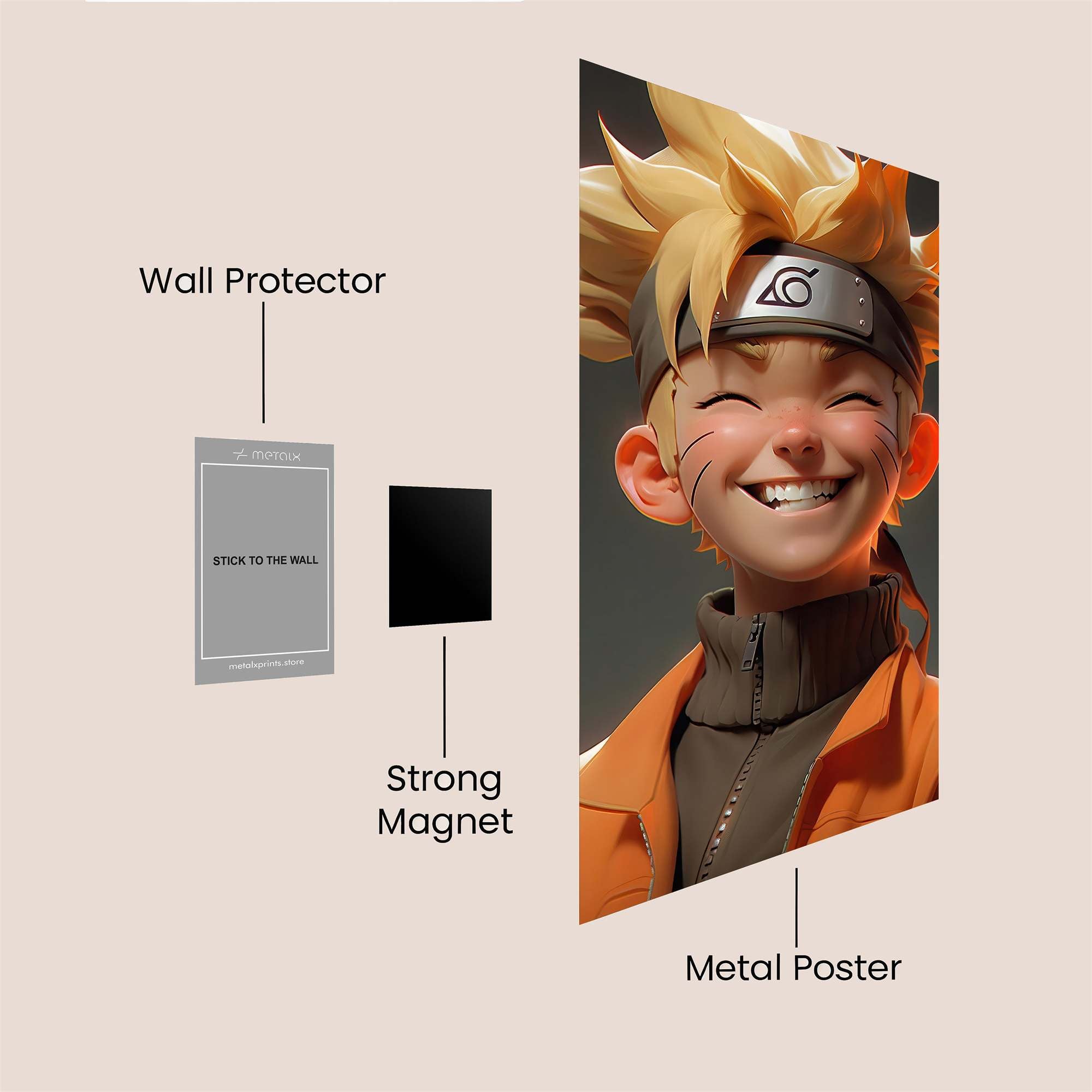 Naruto Jubilance Safe Wall Magnetic / M